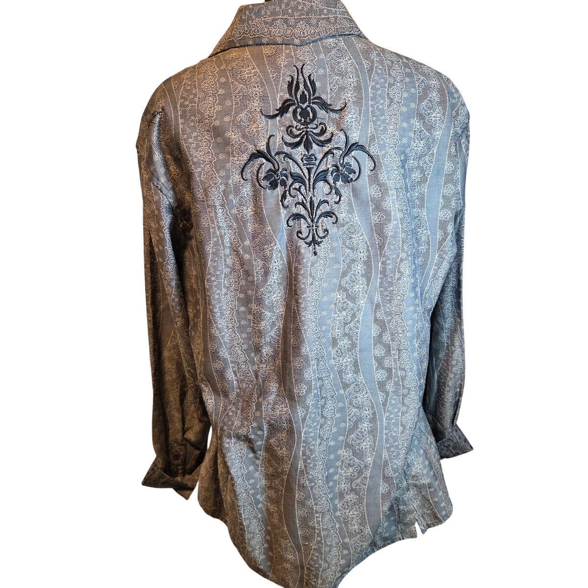 Rock and Roll Religion Jimi Hendrix Experience 2005 Embroidered Button Shirt
