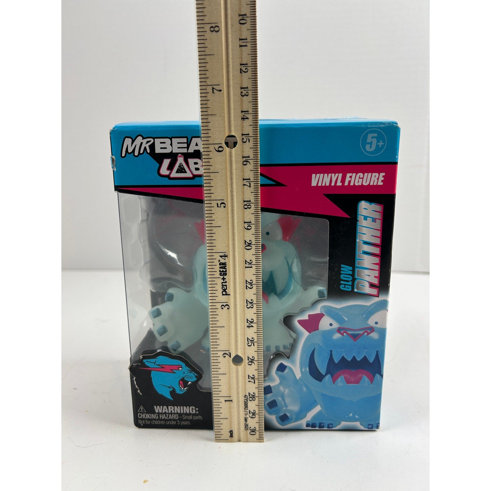 MrBeast Lab Glow Panther Vinyl Figure - Used / Opened Box - Glow in Dark
