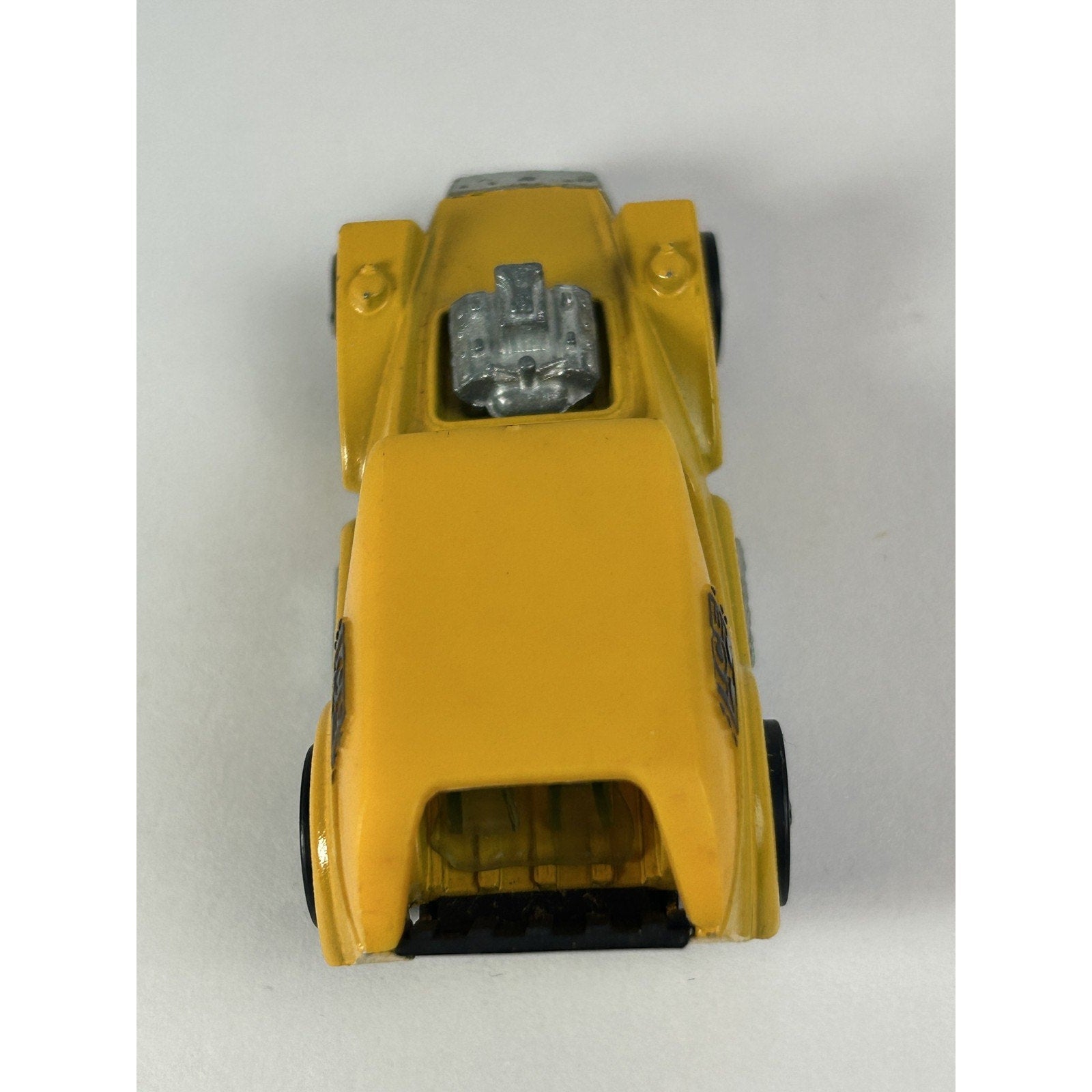 Vintage Hot Yellow 1969 Wheels Redline Ice T Diecast Car Hong Kong W/Button