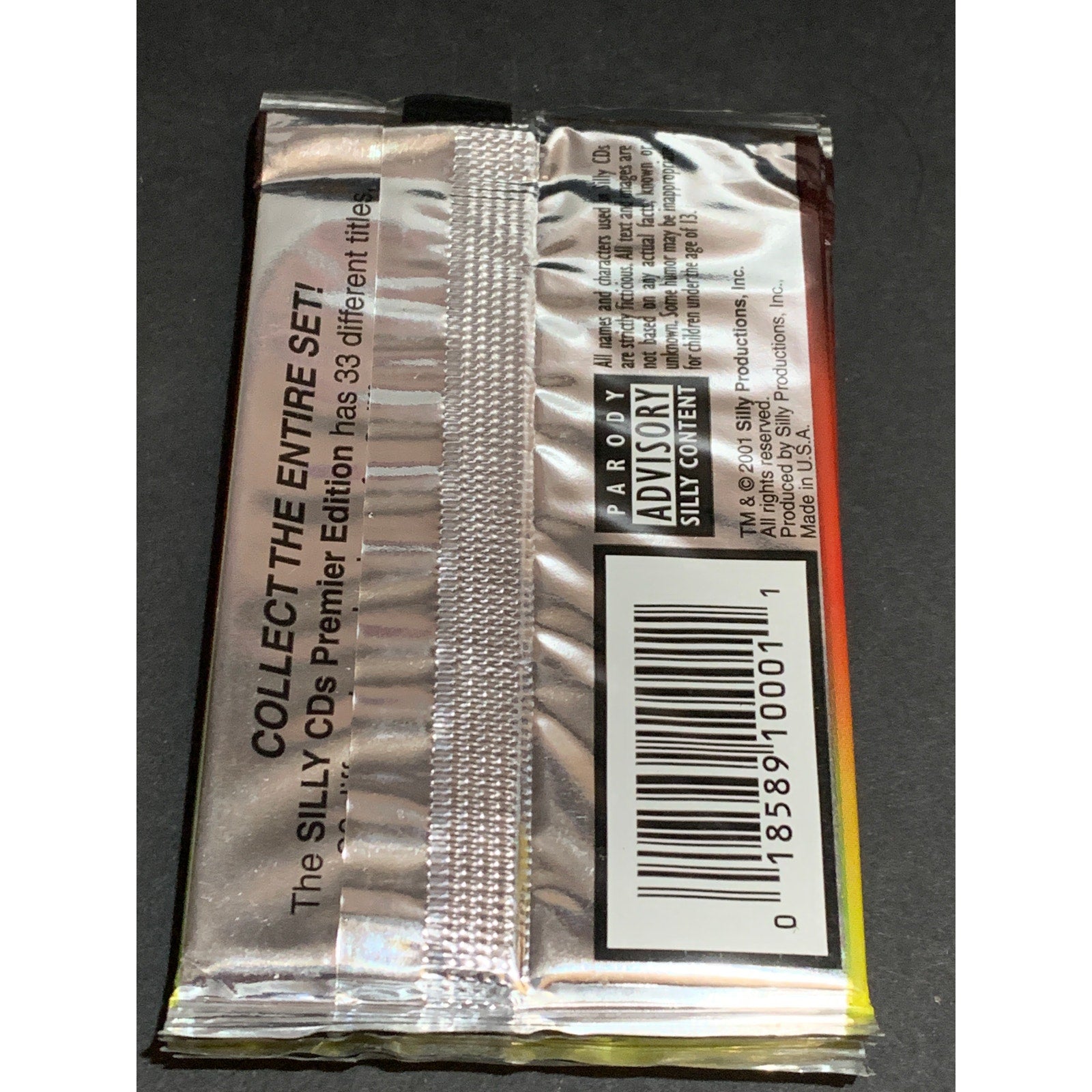 2001 Silly Productions Silly CD’s Sealed Trading Card Pack Novelty