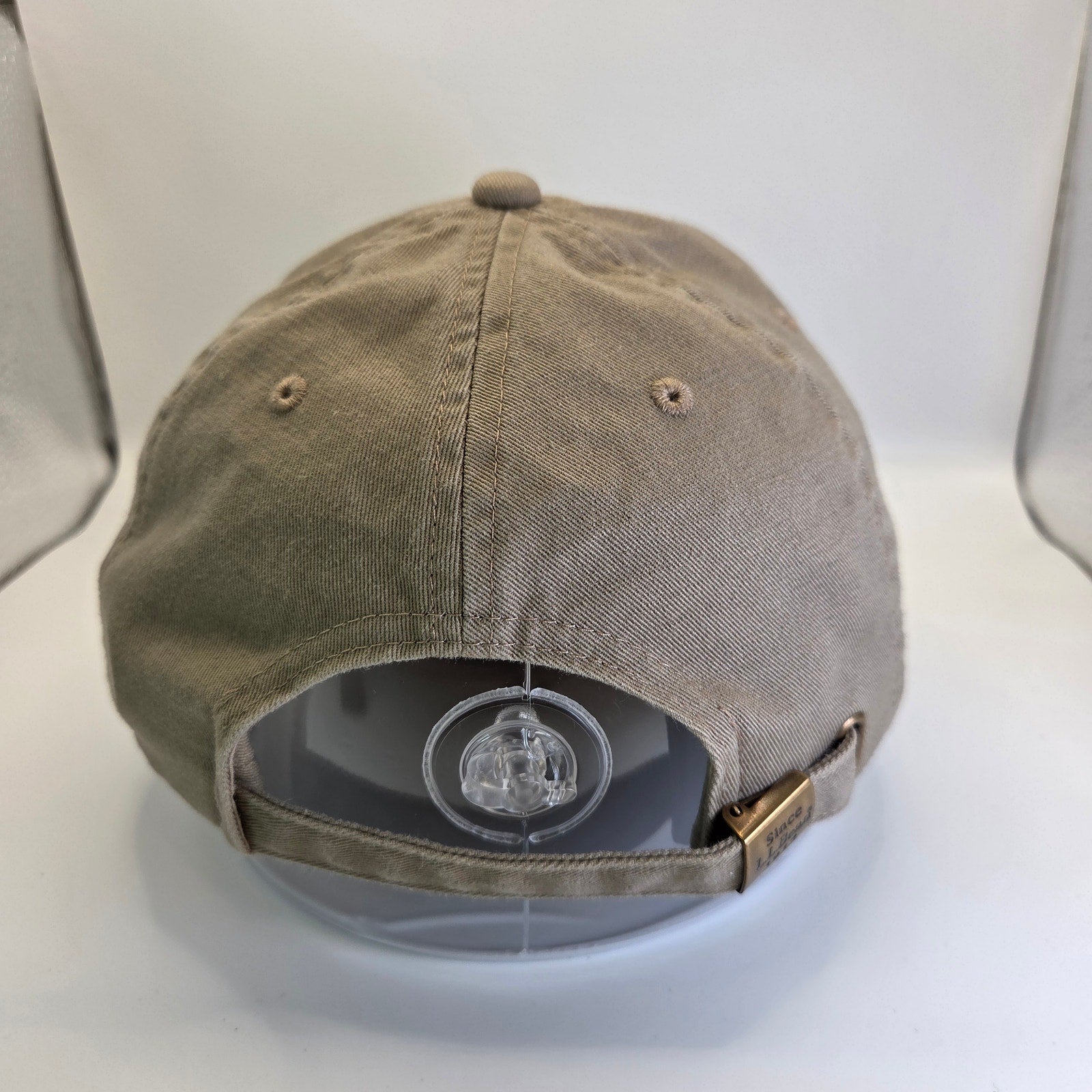 L.L. Bean Khaki LED Lighted Hat Hands-Free Cap Outdoor Fishing Hiking