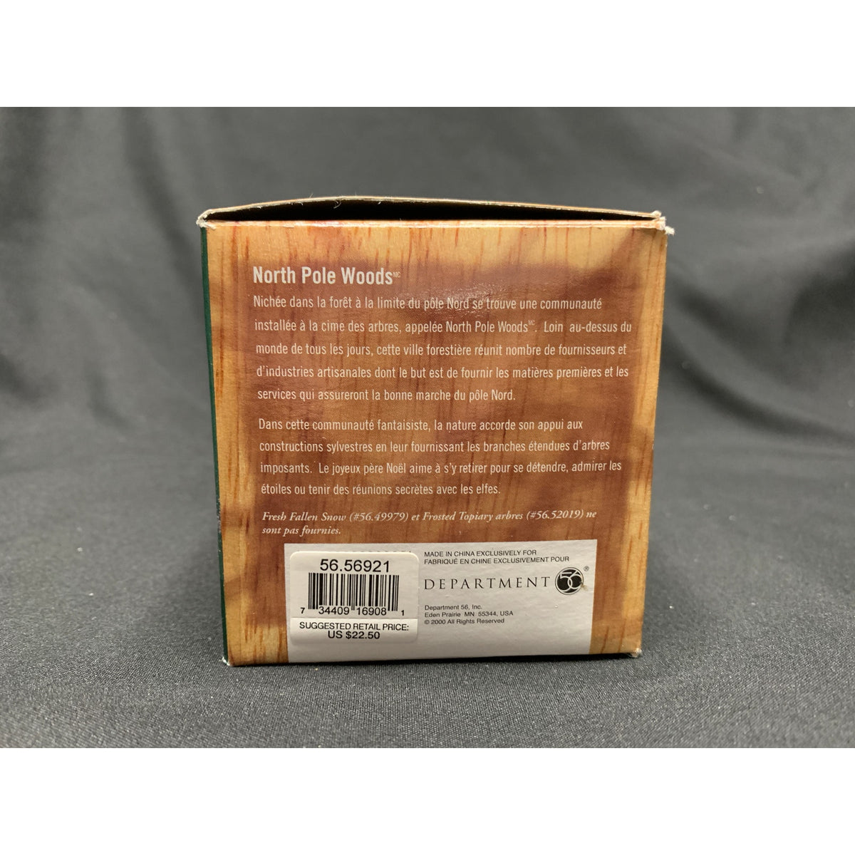 Dept 56 Tailored For You 56921 North Pole Woods Set of 2 Retired 2000
