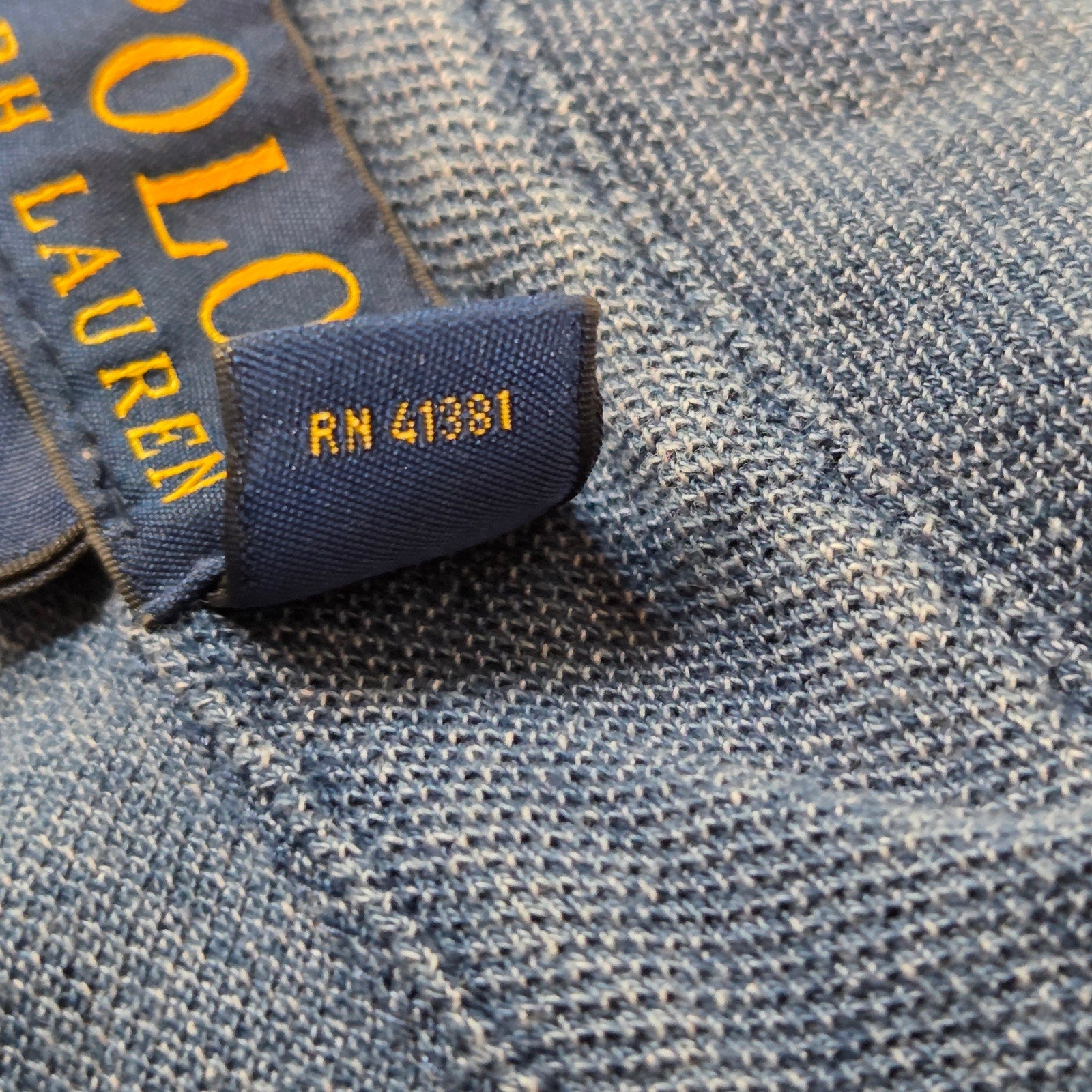 Polo Ralph Lauren Featherweight Mesh Polo Shirt Blue Men’s Size L Cotton
