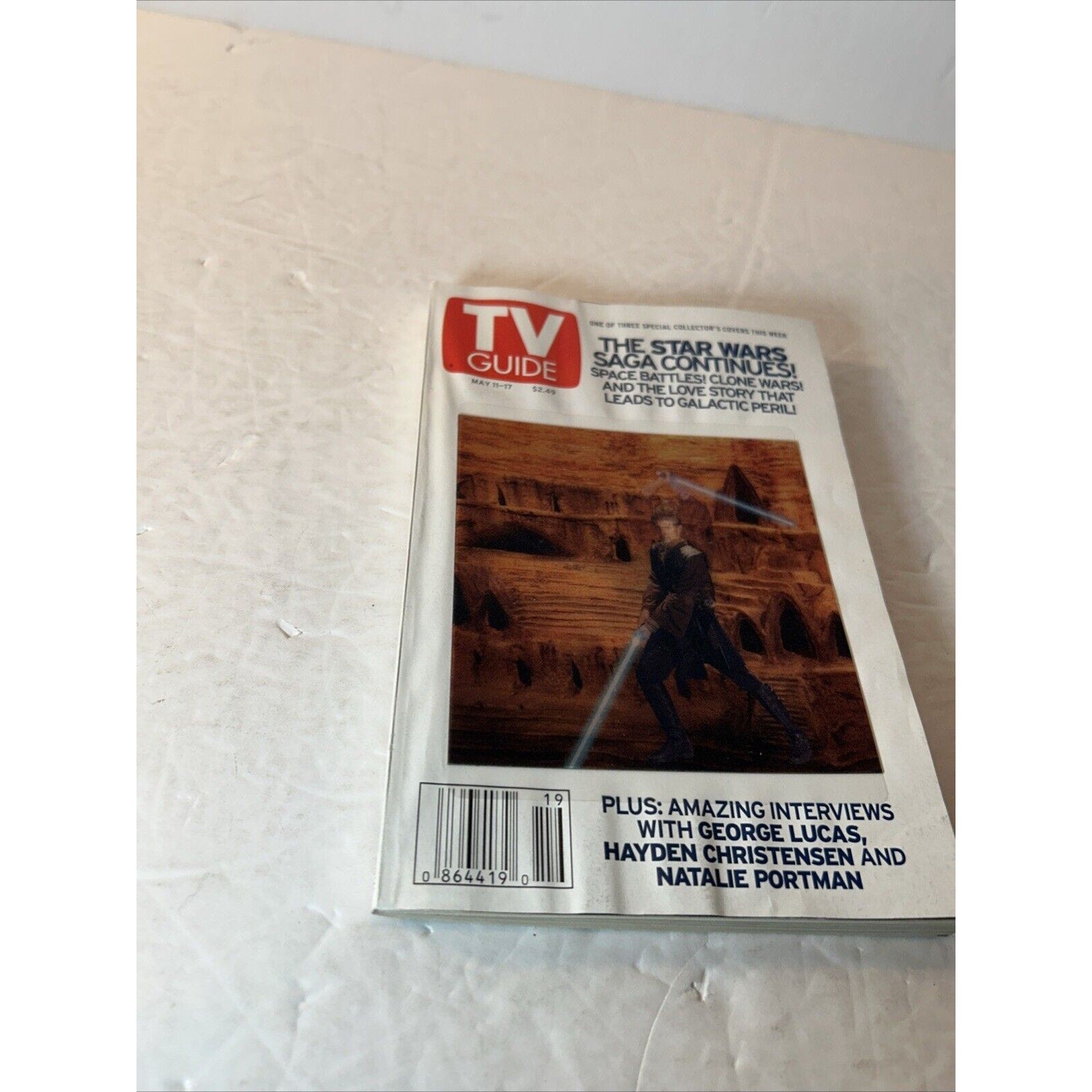 TV GUIDE Star Wars: The Phantom Menace and Clone Wars, lot of 5