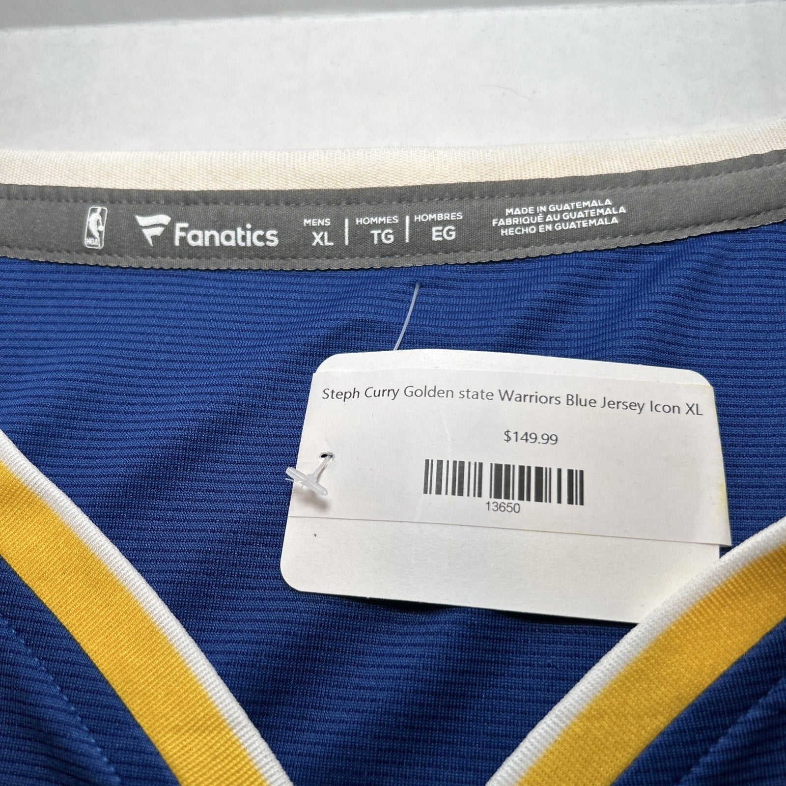 Steph Curry #30 Golden State Warriors- Fanatic Basketball Jersey - Size XL