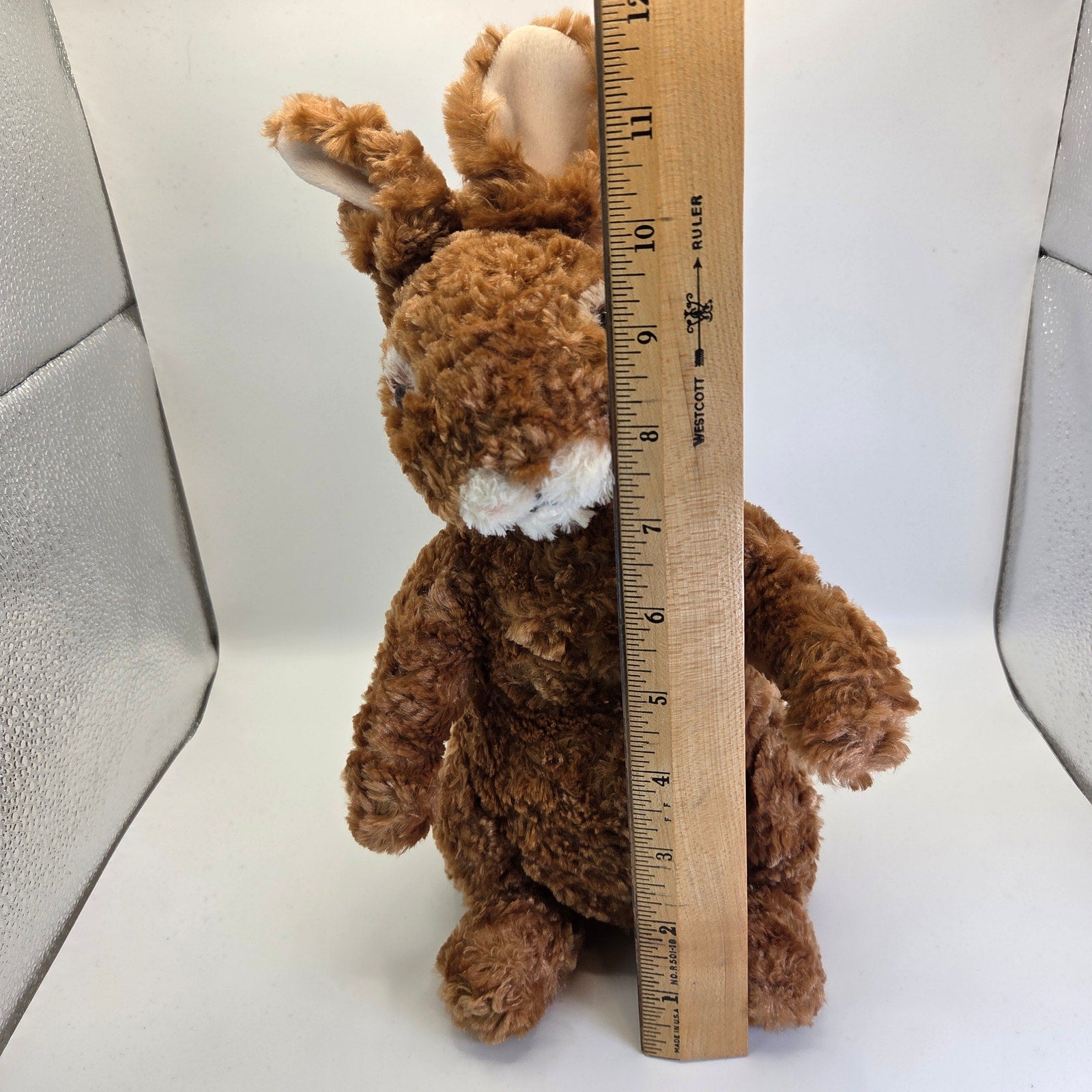 Gund Brown Rabbit Plush Stuffed Animal Bunny 11" Beanbag Ears Tail