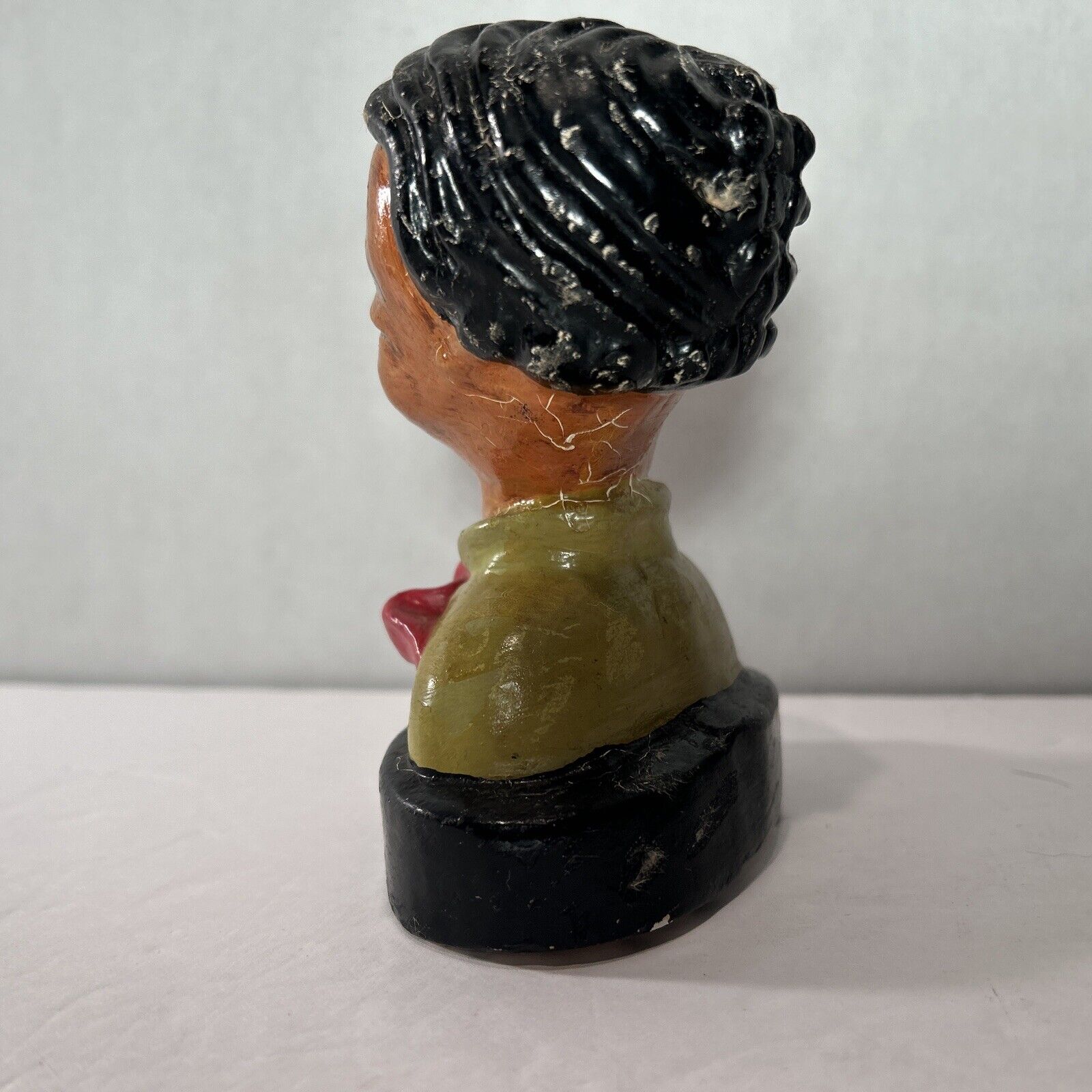 Vintage Chalkware Bust Pair – Goldscheider Style Asian Children Art Deco Figures