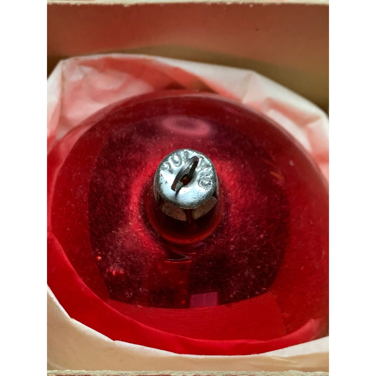 Vintage Fantasia Poland Red Glass Christmas Ball Ornaments 2.75" Box of 12