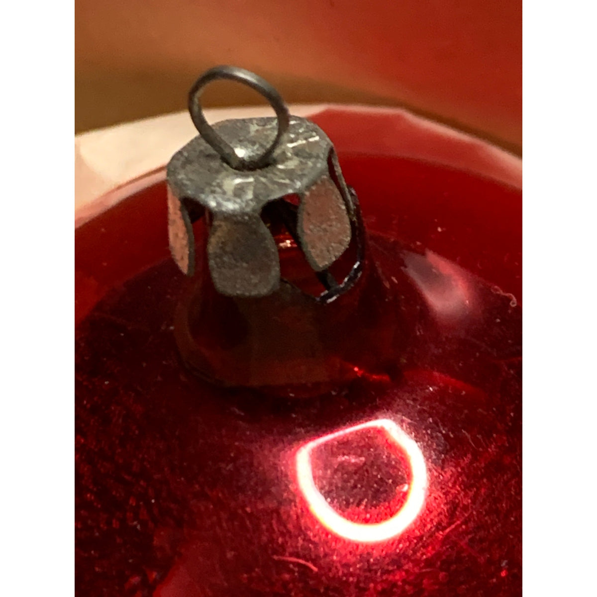 Vintage Fantasia Poland Red Glass Christmas Ball Ornaments 2.75" Box of 12