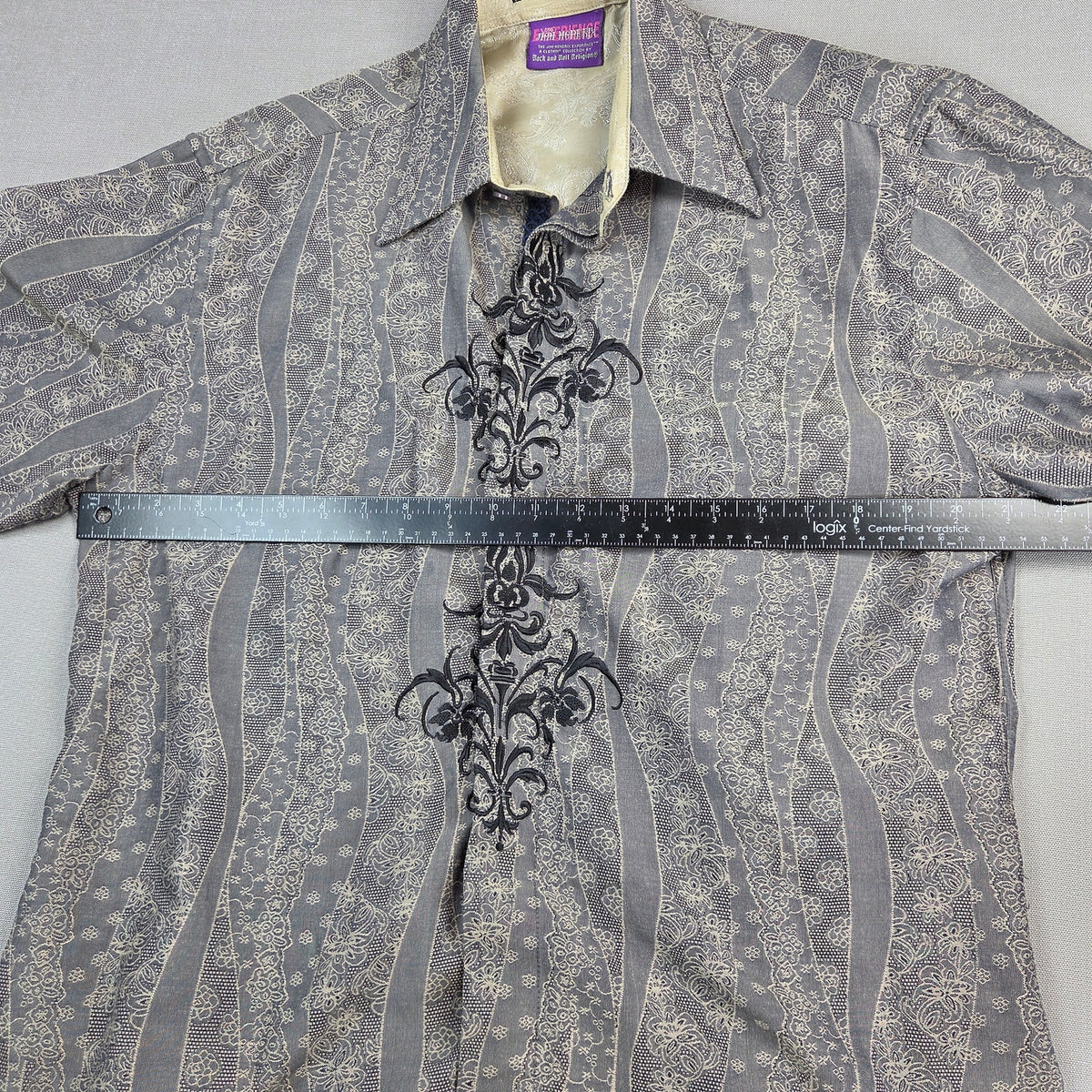 Rock and Roll Religion Jimi Hendrix Experience 2005 Embroidered Button Shirt
