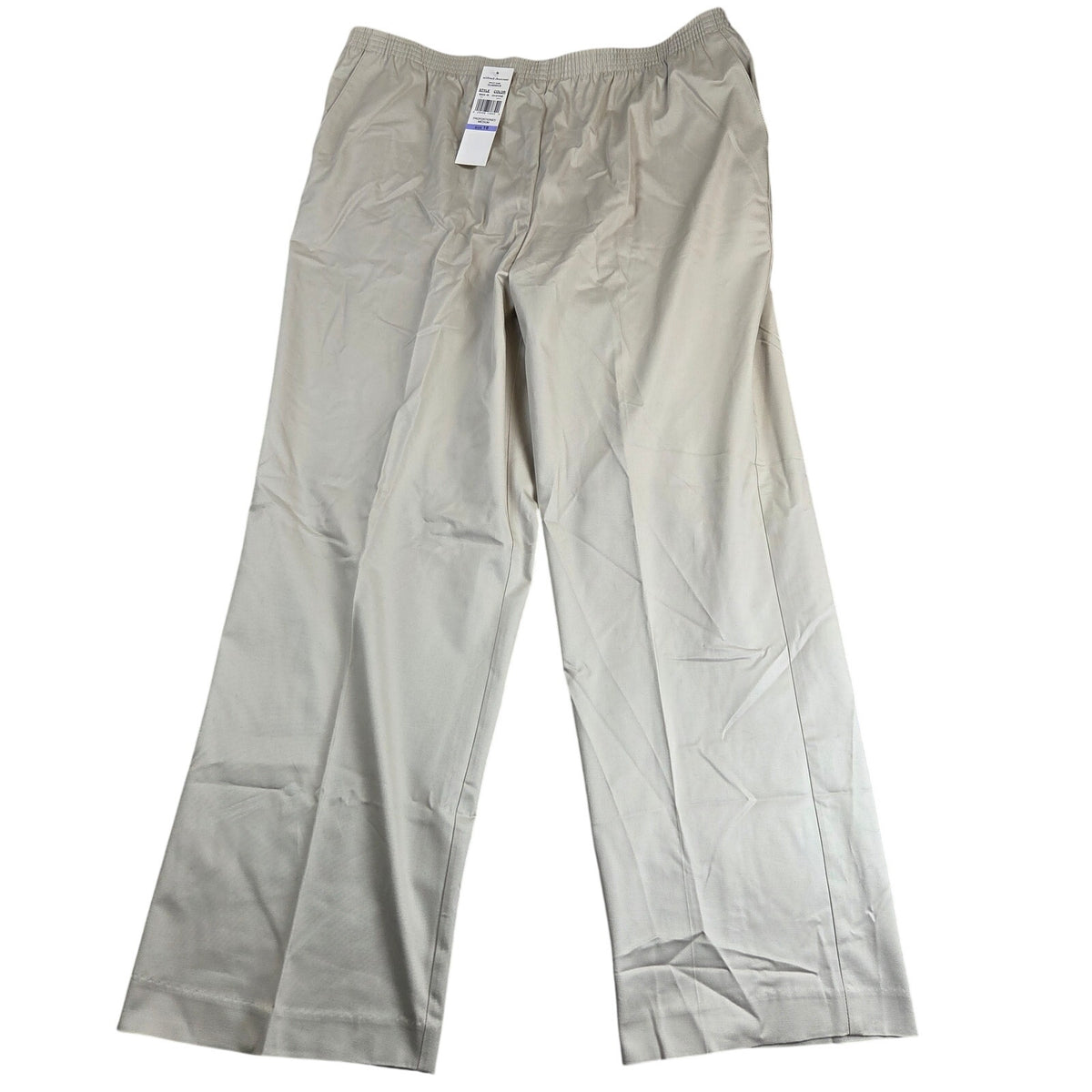 Alfred Dunner Womens 18 Classics Stone Pull On Pants Cotton Stretch 08529 NWT
