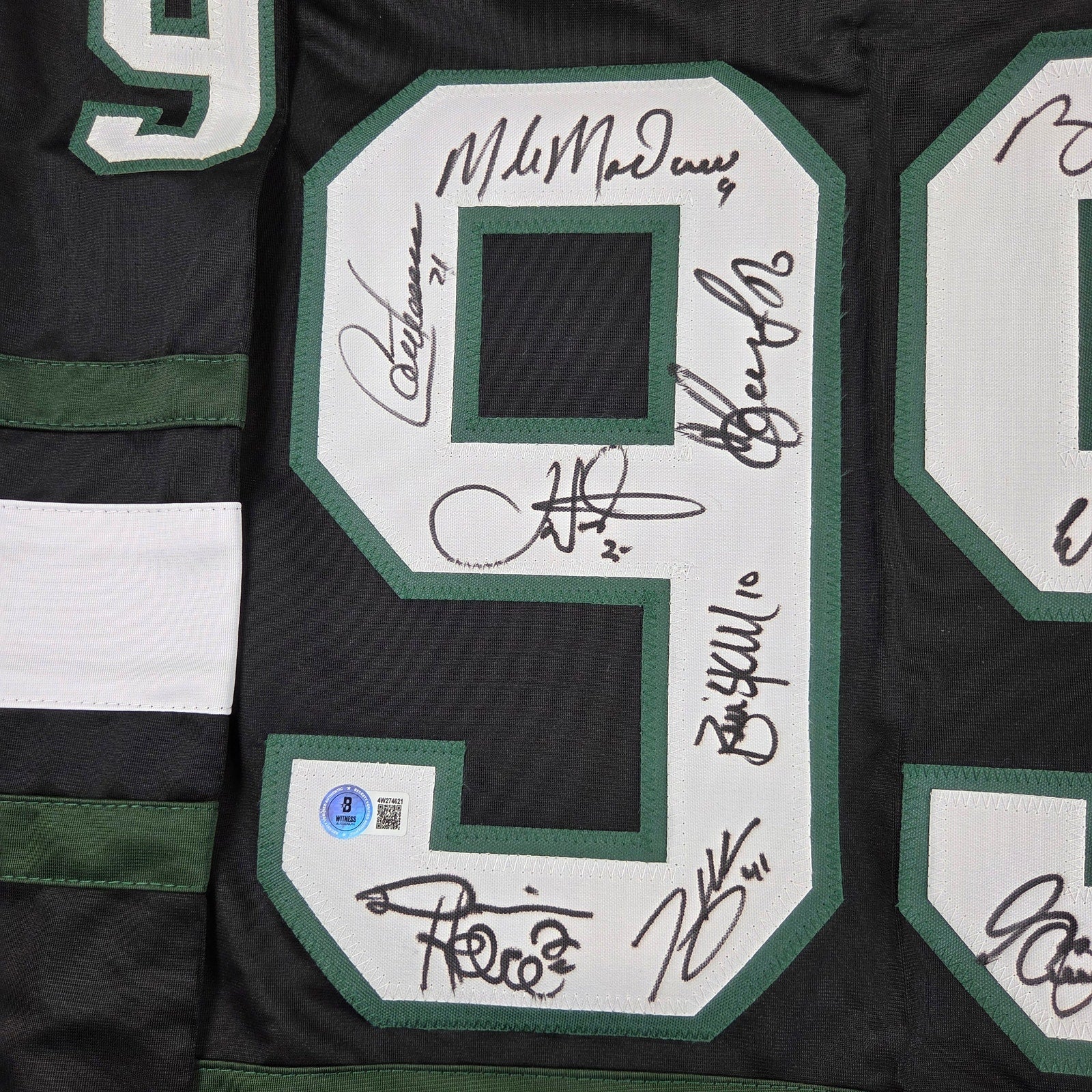 1999 Dallas Stars 13x Signed Stanley Cup Champs Jersey BAS Witness Hull Modano