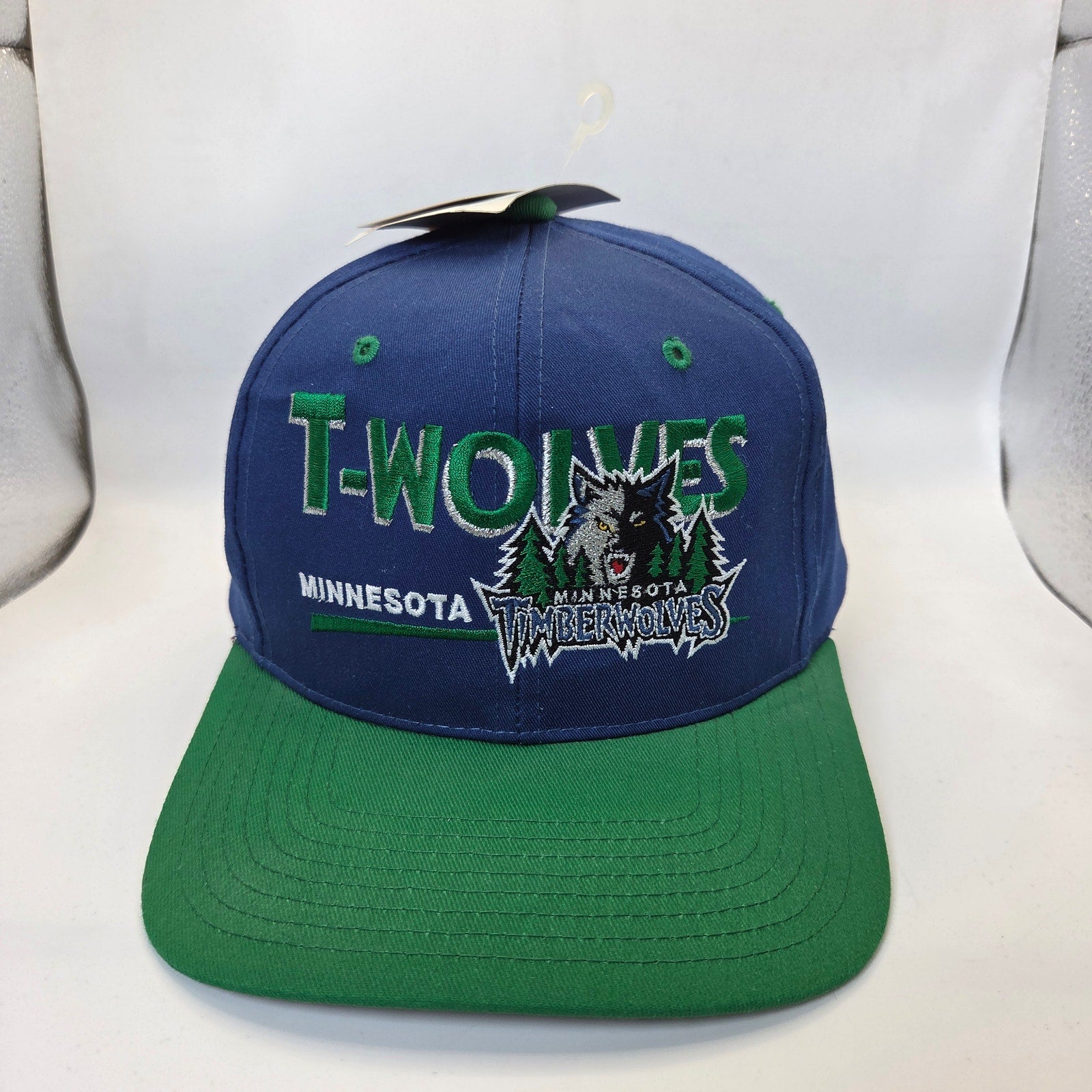 Minnesota Timberwolves Vintage Snapback Hat NWT Twins Enterprise NBA 90s