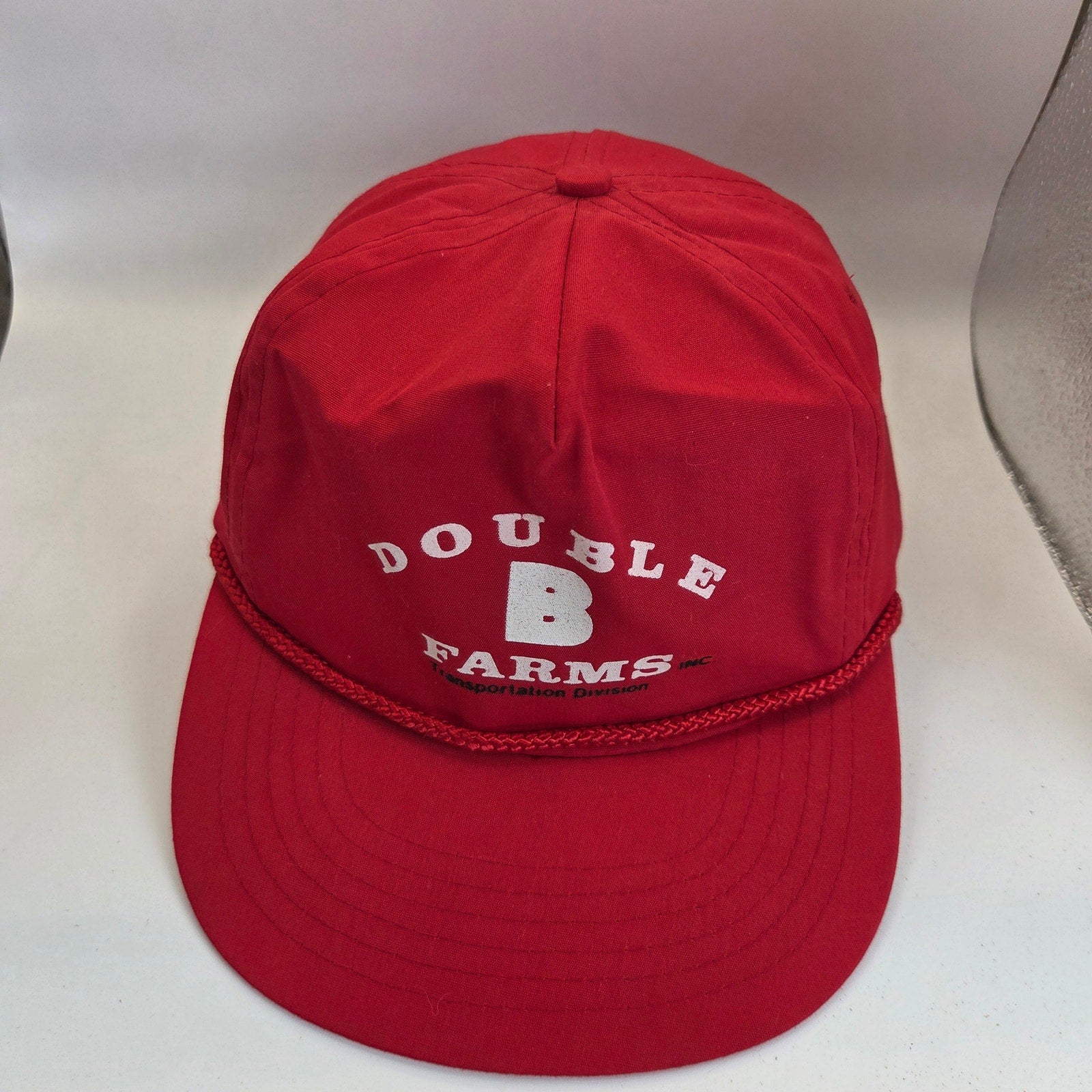 Vintage Double B Farms Inc Transportation Division Rope Snapback Hat Cap OSFA