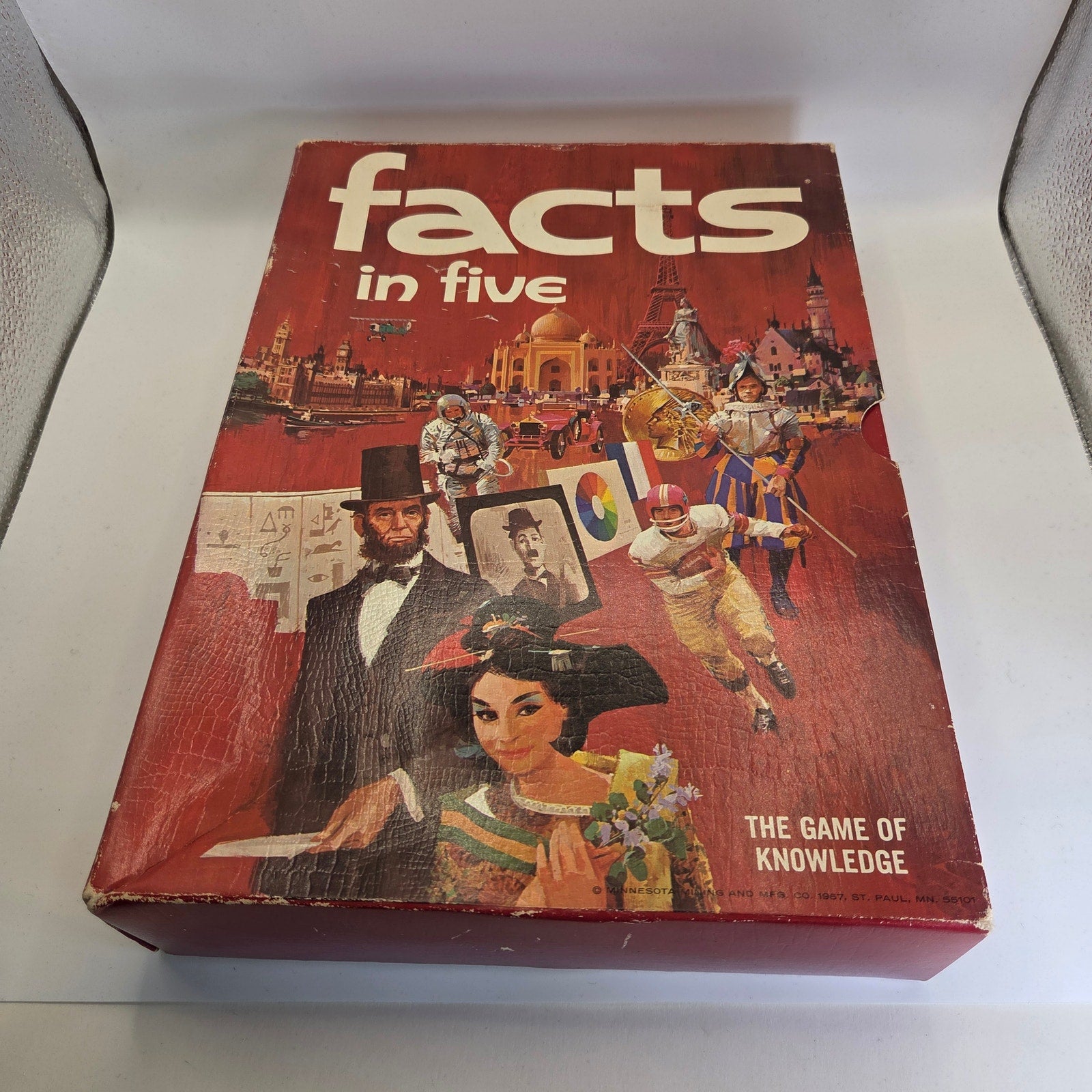 Vintage 1967 3M Facts in Five Board Game Complete – The Game of Knowledge