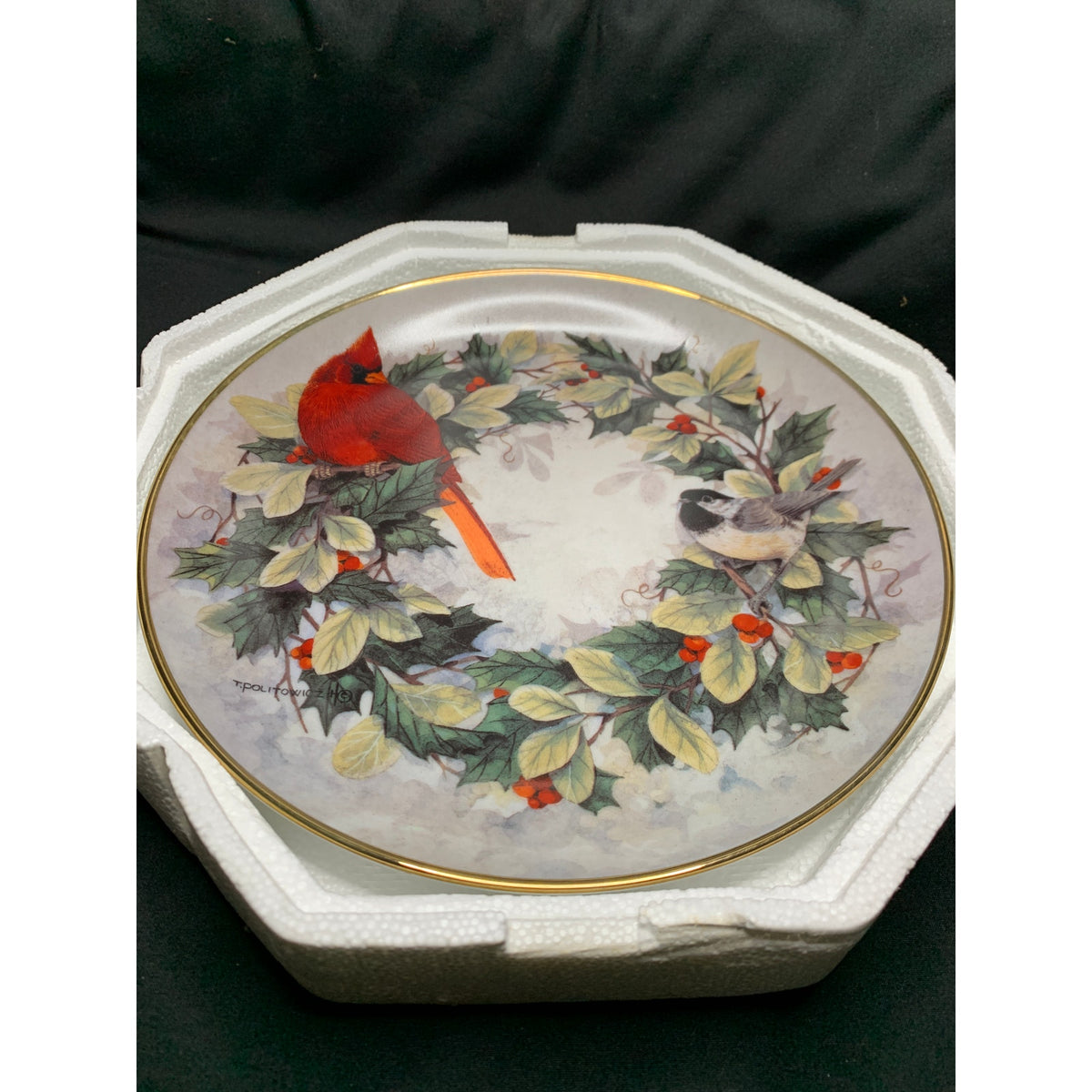 Franklin Mint Duet in Blue Theresa Politowicz Bluebird Collector Plate U4367