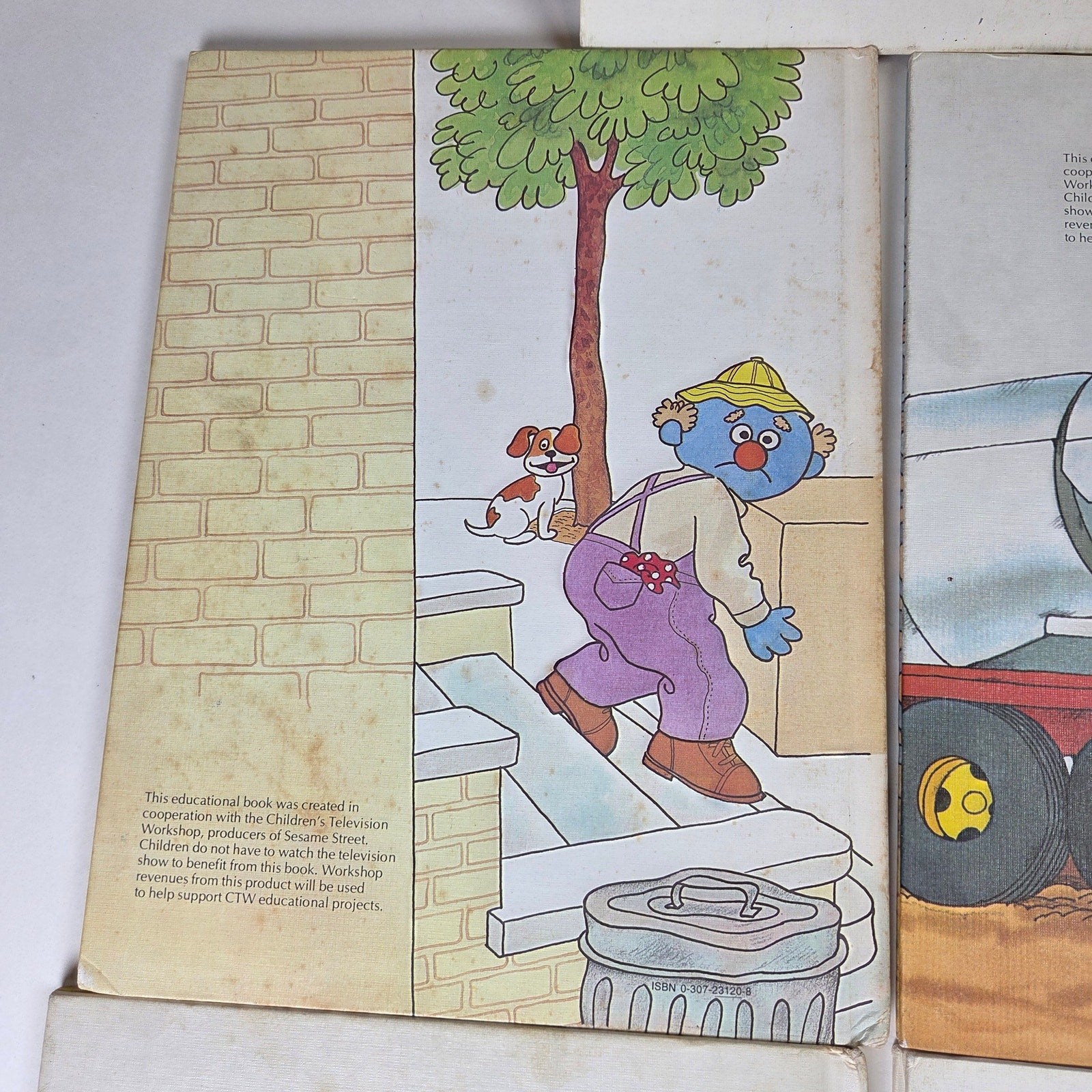 Sesame Street Vintage Book Lot 5 HC Books w Pop-Up Alphabet Book 1977