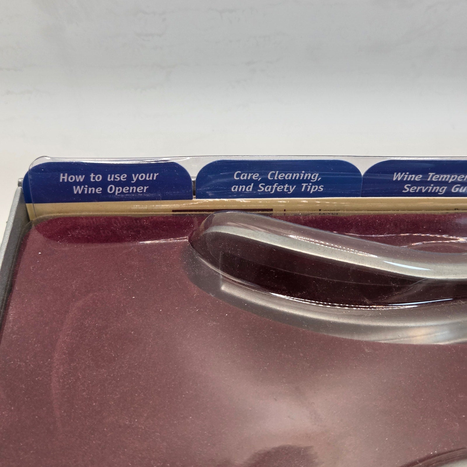 BonJour Chateau Deluxe Wine Bottle Opener & Foil Cutter – No Box Lid