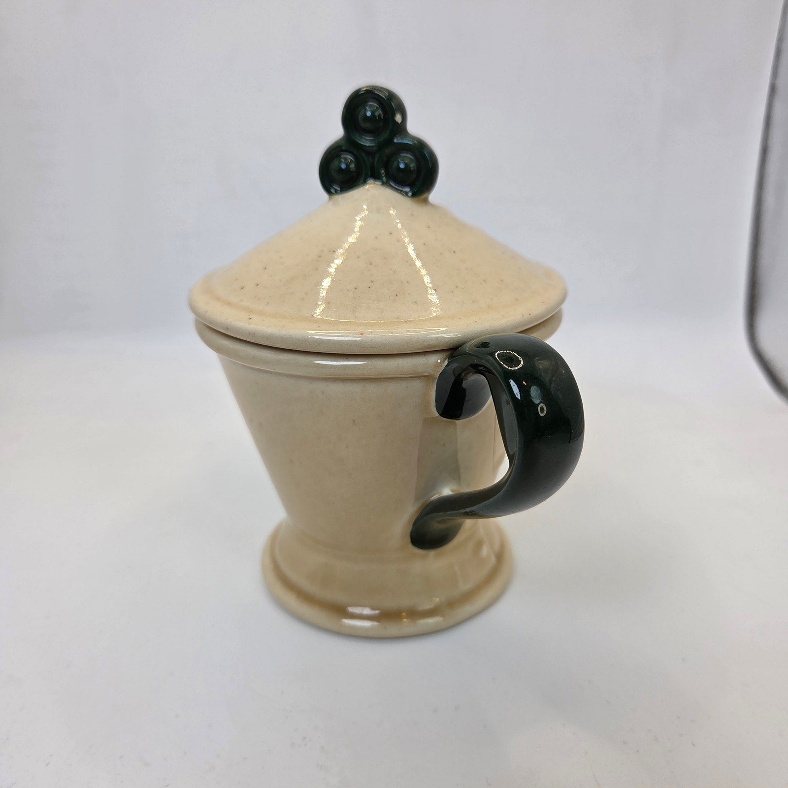 Metlox Poppytrail Rooster Sugar Bowl w/ Lid Vintage Two Handle Covered Jar
