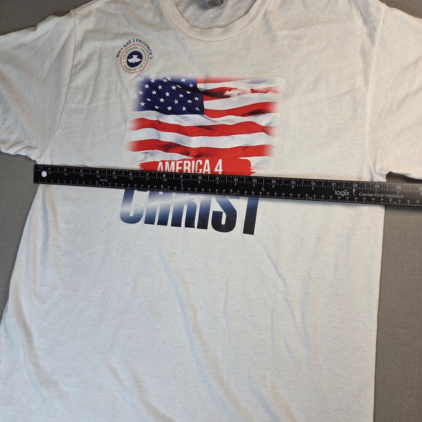 Gildan America 4 Christ T Shirt Mens Medium Christian Bible Verse Graphic