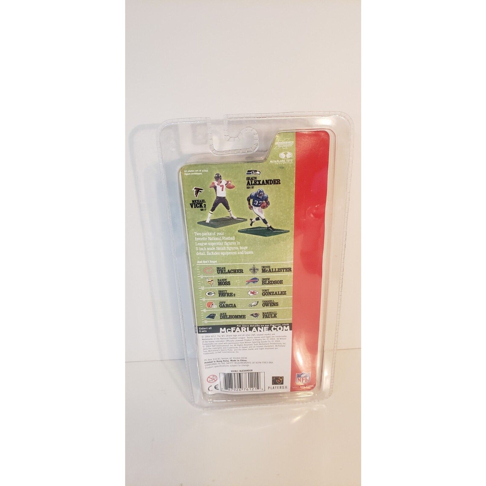 Michael Vick Shaun Alexander McFarlane NFL Dual Mini 3" Falcons Seahawks NEW