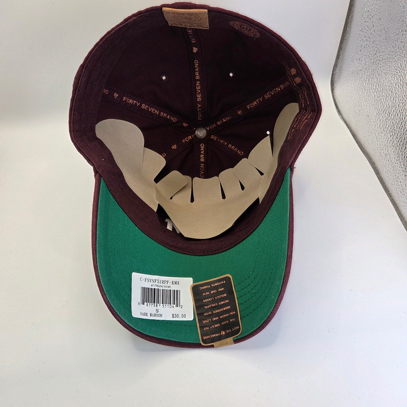 Texas A&M Aggies ’47 Brand Fitted Hat S NWT Maroon Recycled Polyester Cotton