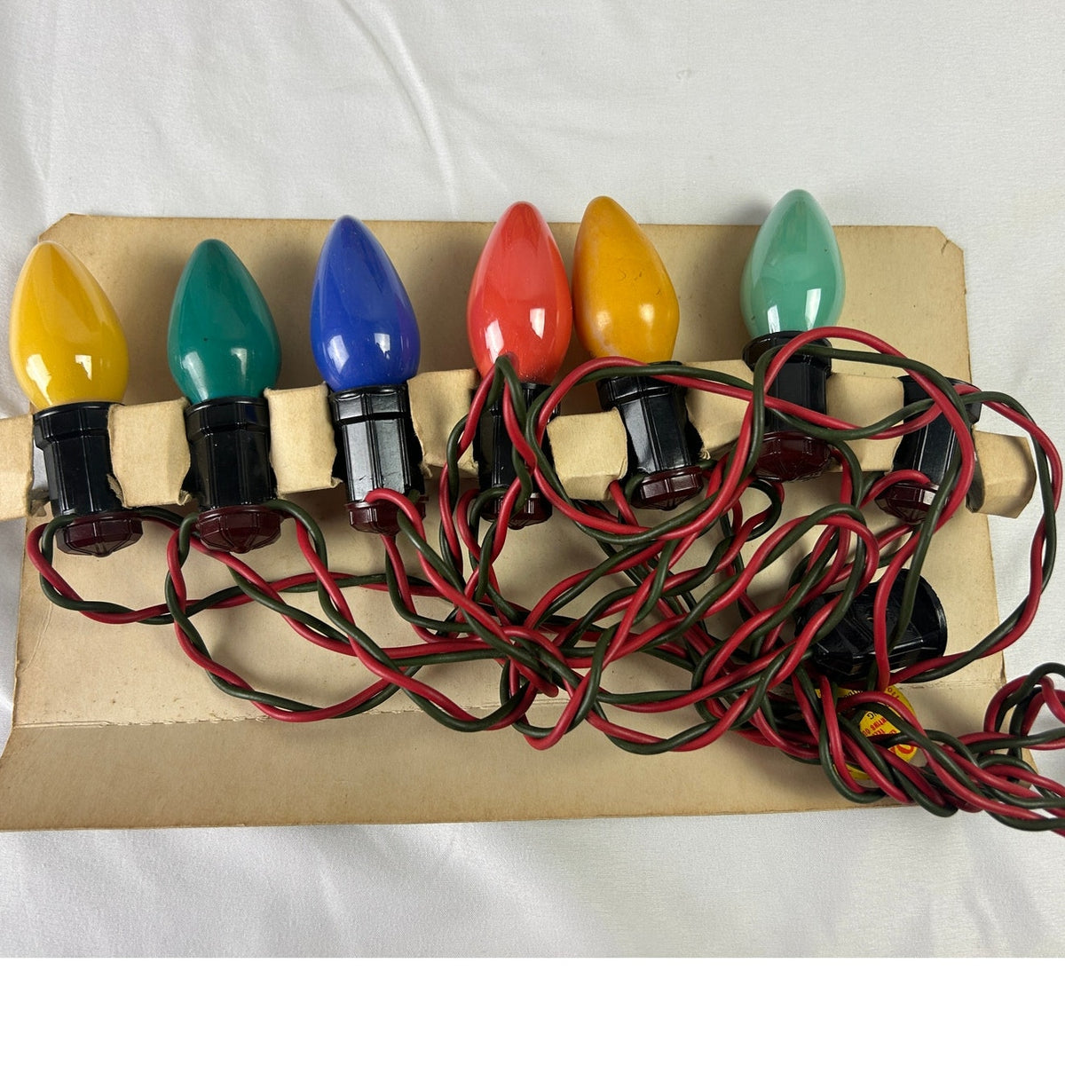 Vintage 1950s NOMA Lites 3005-SF 7 Light Christmas Set Original Box C7