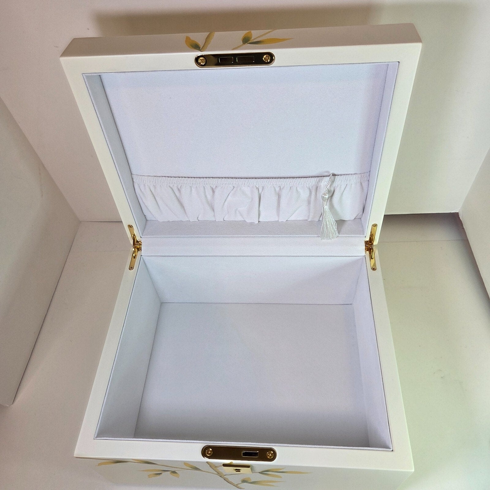The Eloise Floral Design Jewelry Box w/Cremation Urn 10" x 8" x 6"