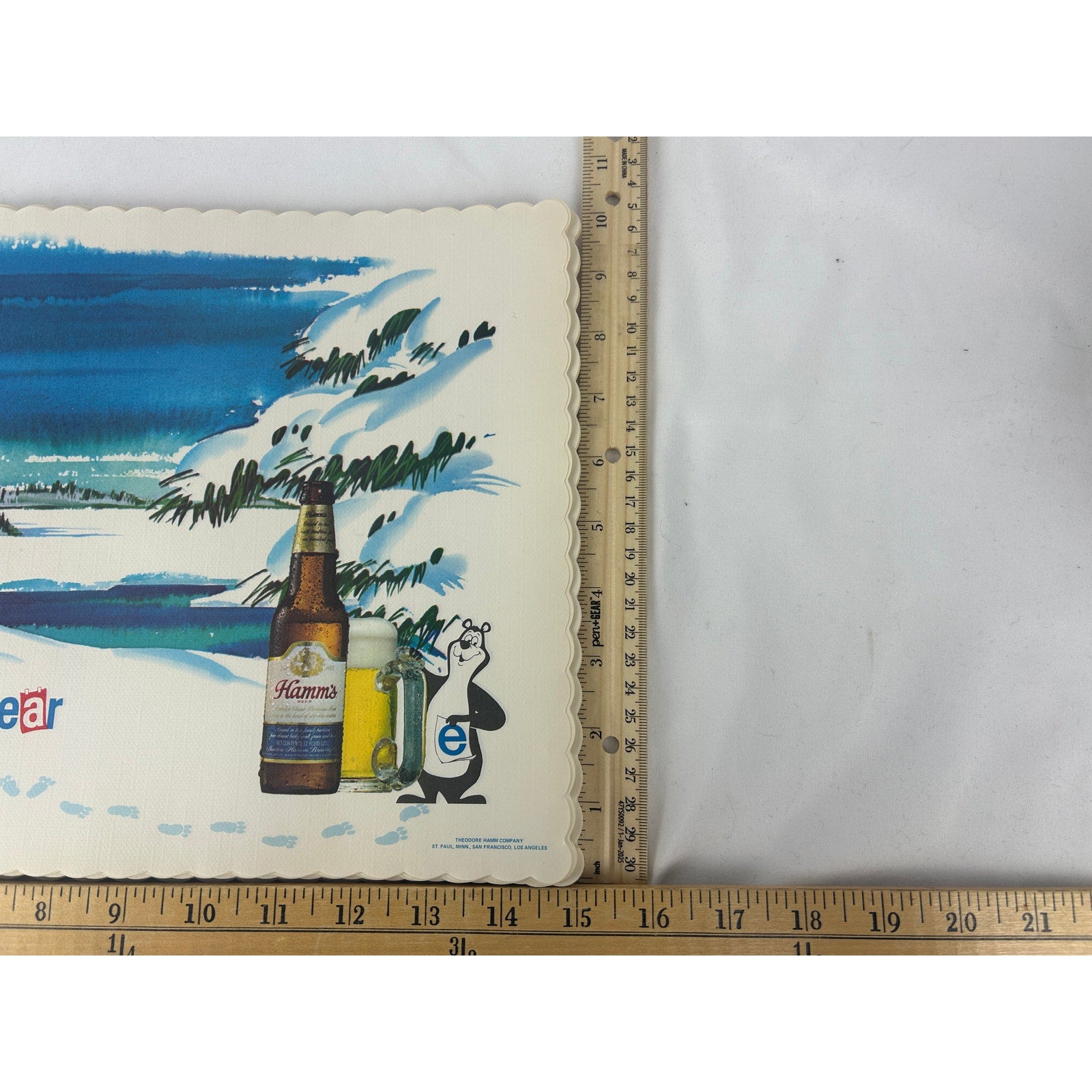 Hamm’s Big Bear Brotherhood Beer Advertising Placemats Vintage - Lot of 5