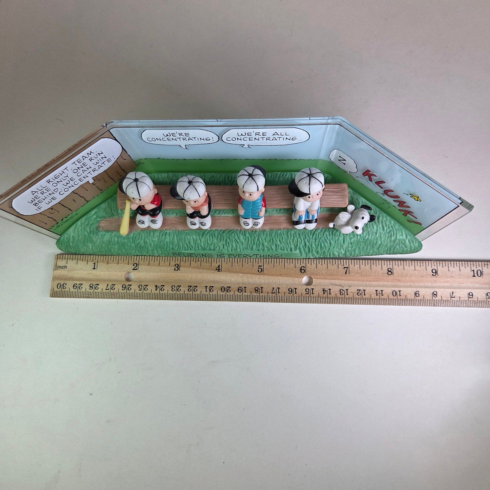Hallmark Peanuts Gallery The Winning Team Baseball Figurine Snoopy 2000 LE