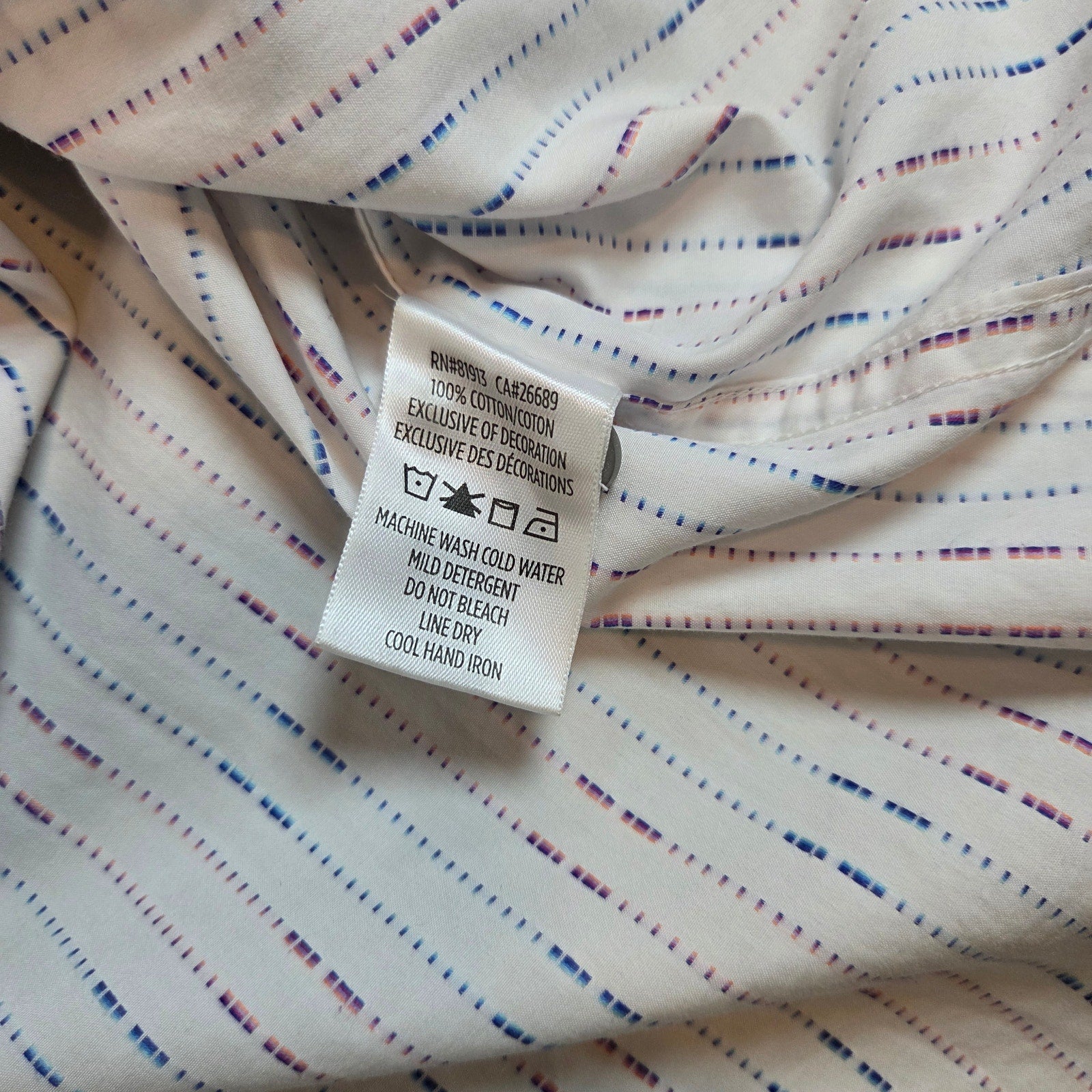 Robert Graham Classic Fit Striped Shirt XL Knowledge Wisdom Truth Cotton