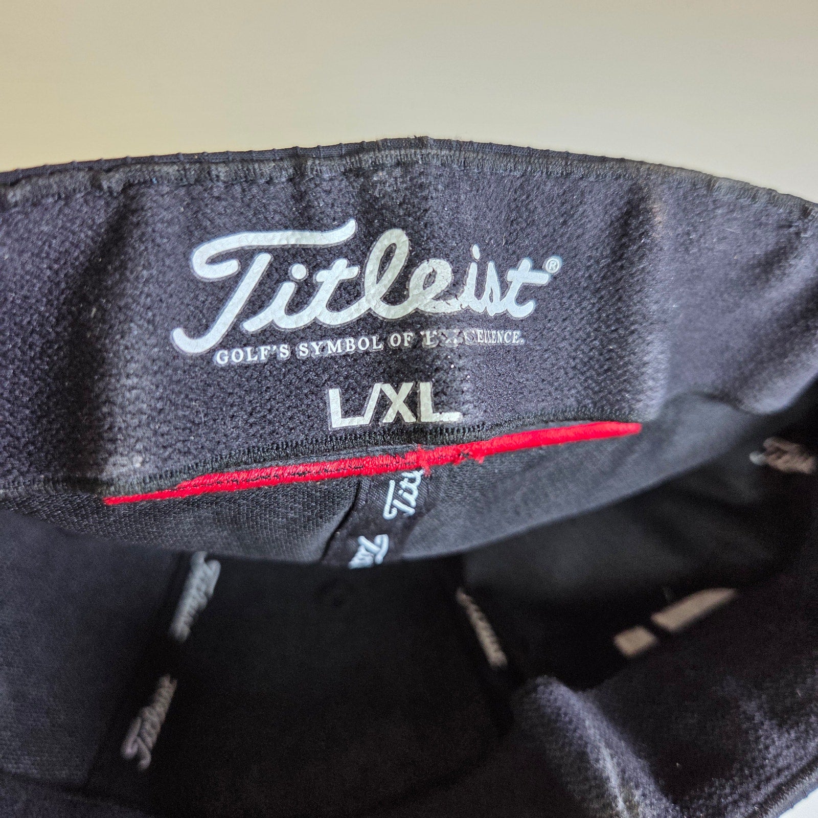 Titleist Pro V1 A‑Flex Tour Performance Fitted Hat Black Size L/XL