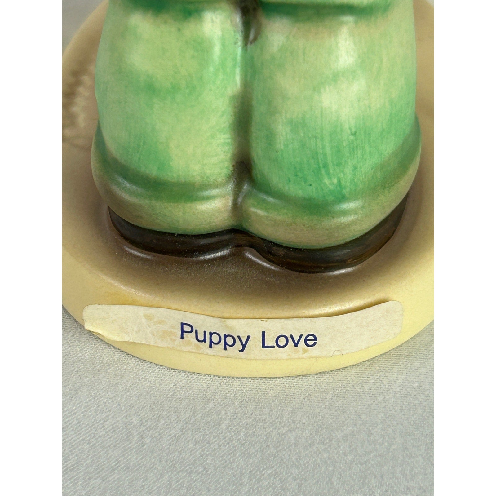 Goebel Puppy Love Violin Boy Dog Figurine W Germany Hummel Style