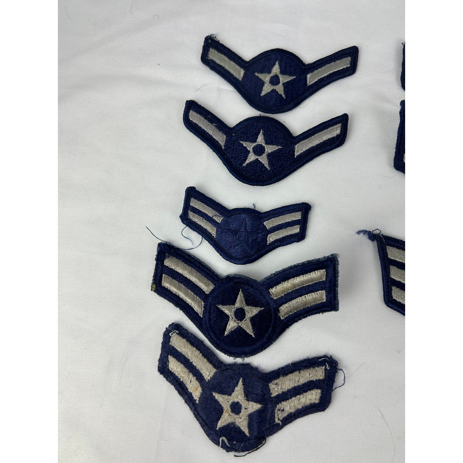 Vintage USAF Rank Patch Lot 25pc Chevron Eagle Insignia Military 22 pieces