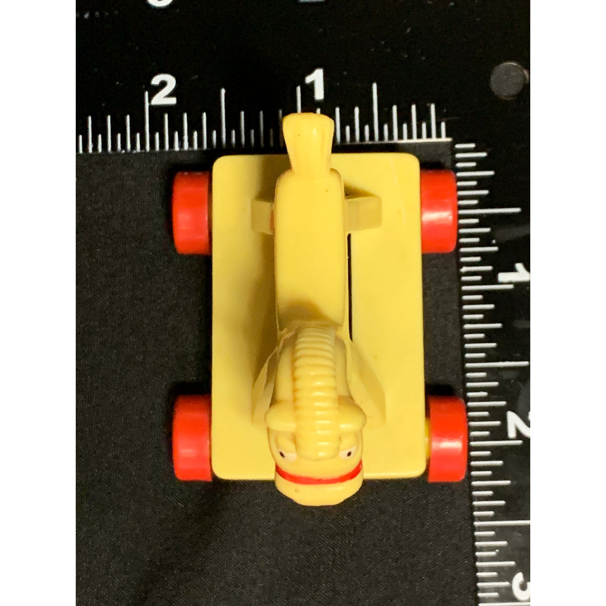 Vintage 1986 McDonald's Loving Family Yellow Rolling Horse Toy M10