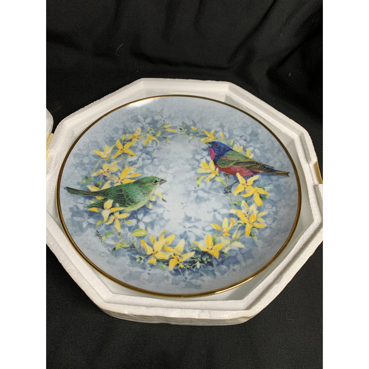 Franklin Mint Songs of Spring Theresa Politowicz Bird Collector Plate KA1423