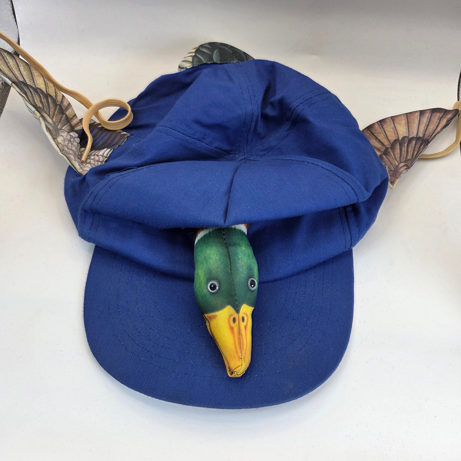 Novelty Mallard Duck Head Wings Tail Snapback Hat Adult OSFM Hunting Costume