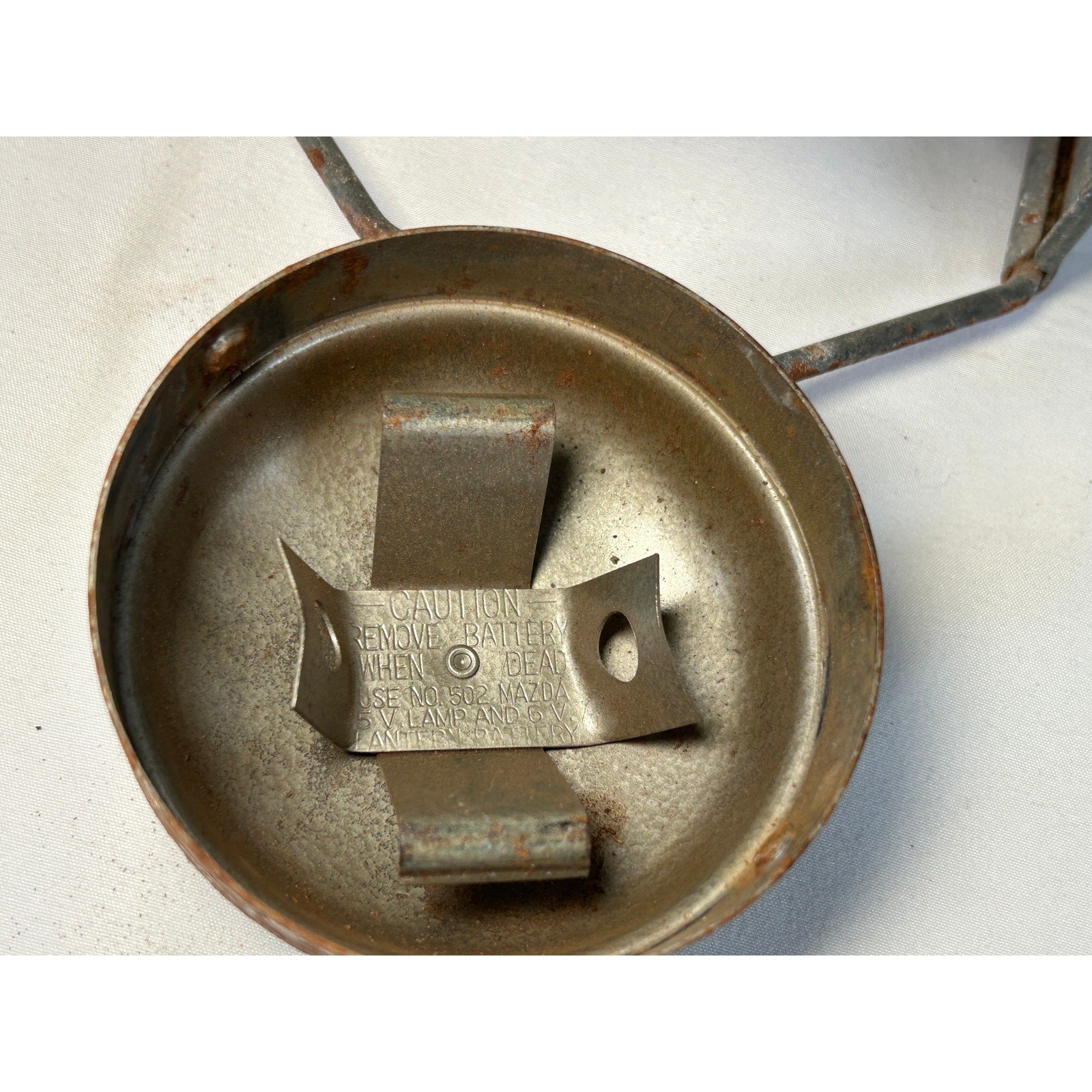 Empire Metal Ware Railroad Lantern Vintage 6V Battery Work Light