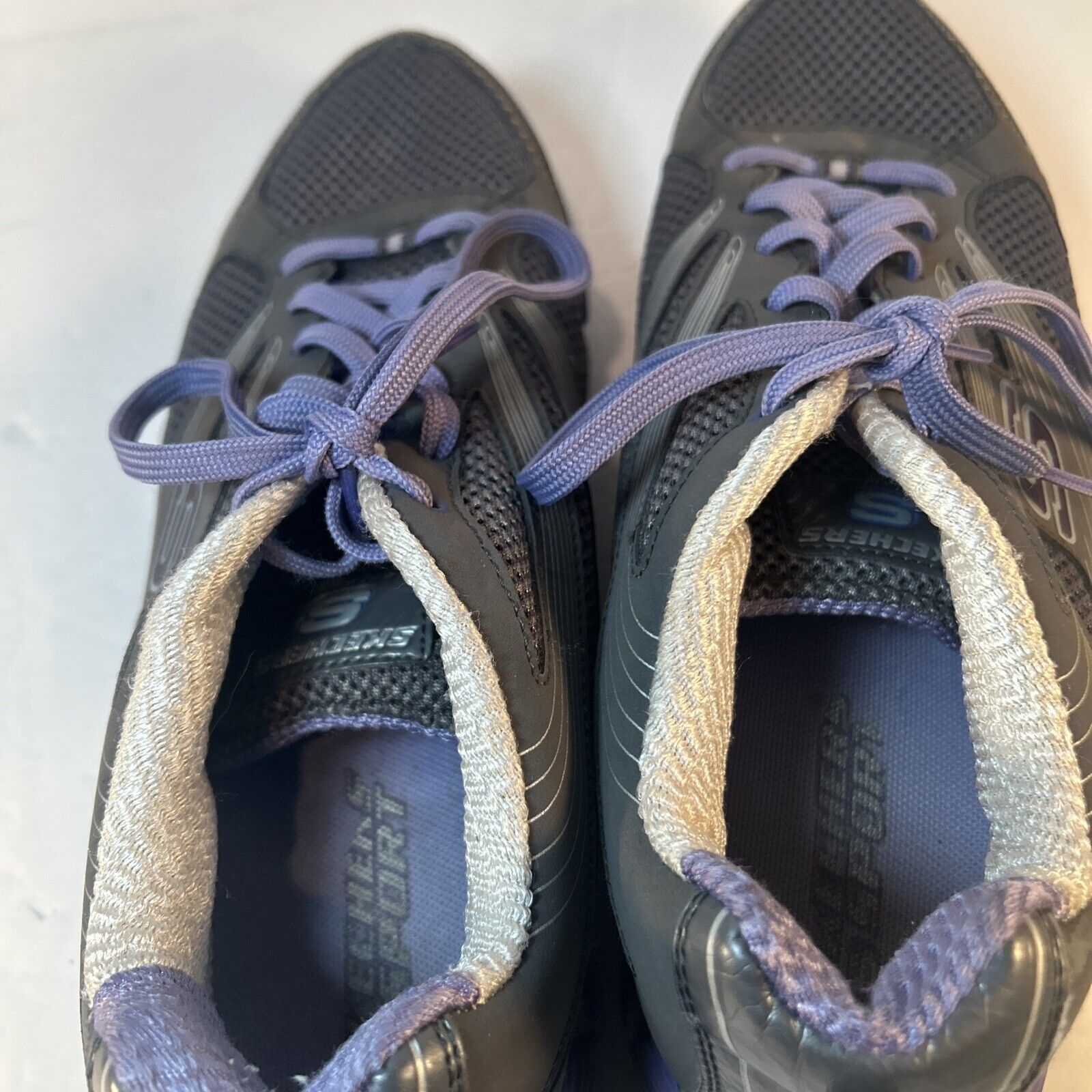 Skechers Sport Flex Stride Women’s Sneakers Size 9 Purple Gray Athletic Shoes