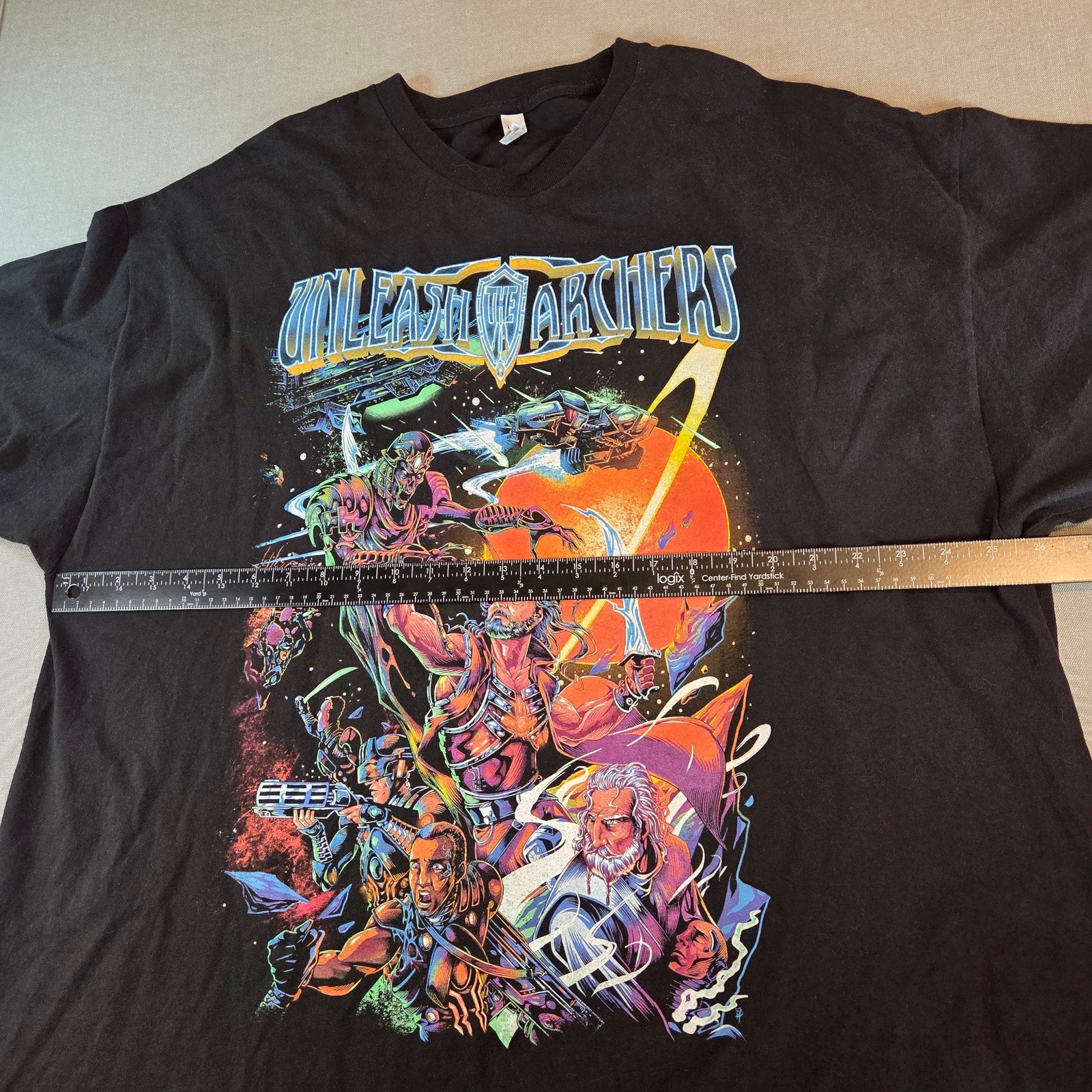 Unleash the Archers Band Tee Graphic Shirt 3XL Black Metal Concert