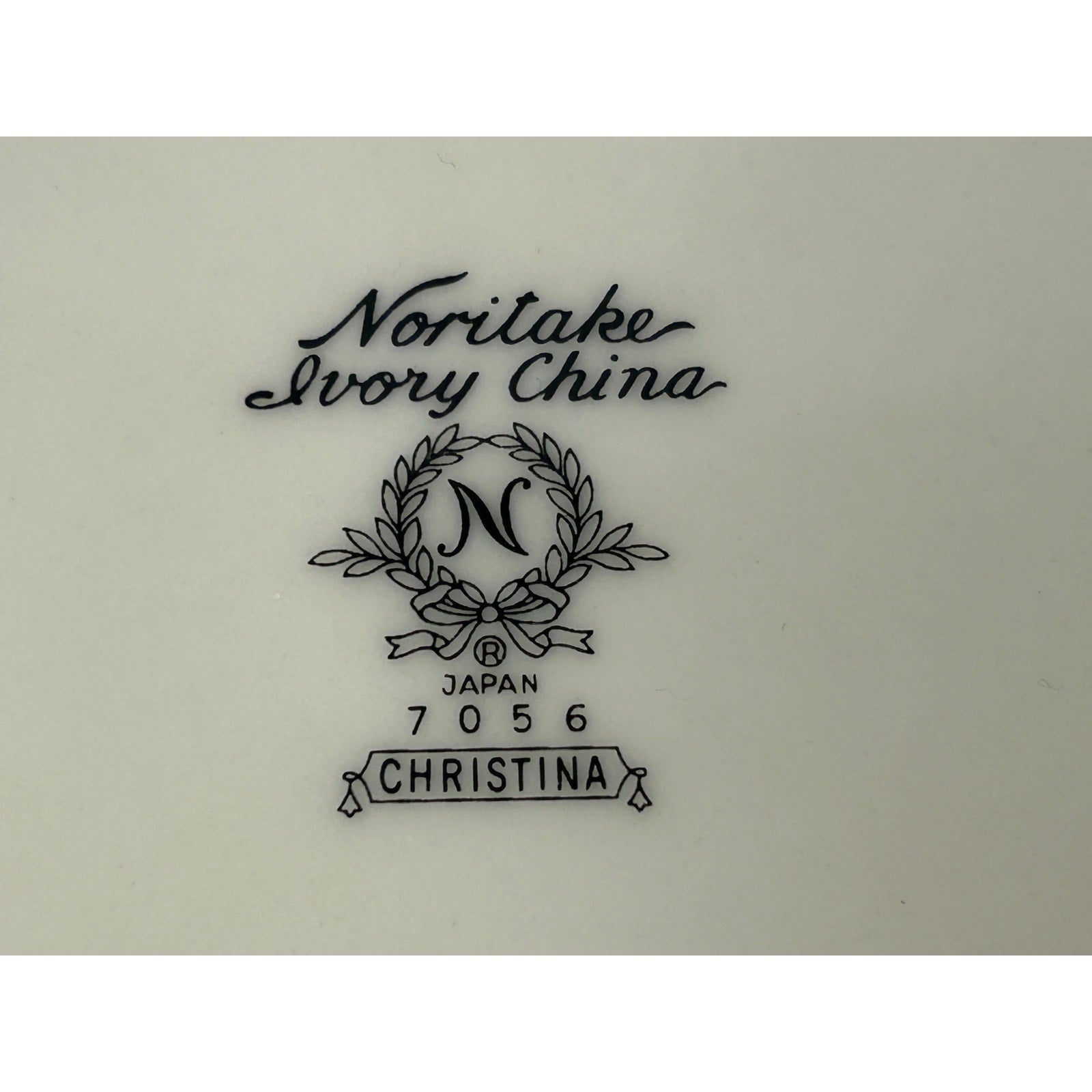 Noritake Christina 7056 Rim Soup Bowl 8 Inch Ivory China Floral Japan