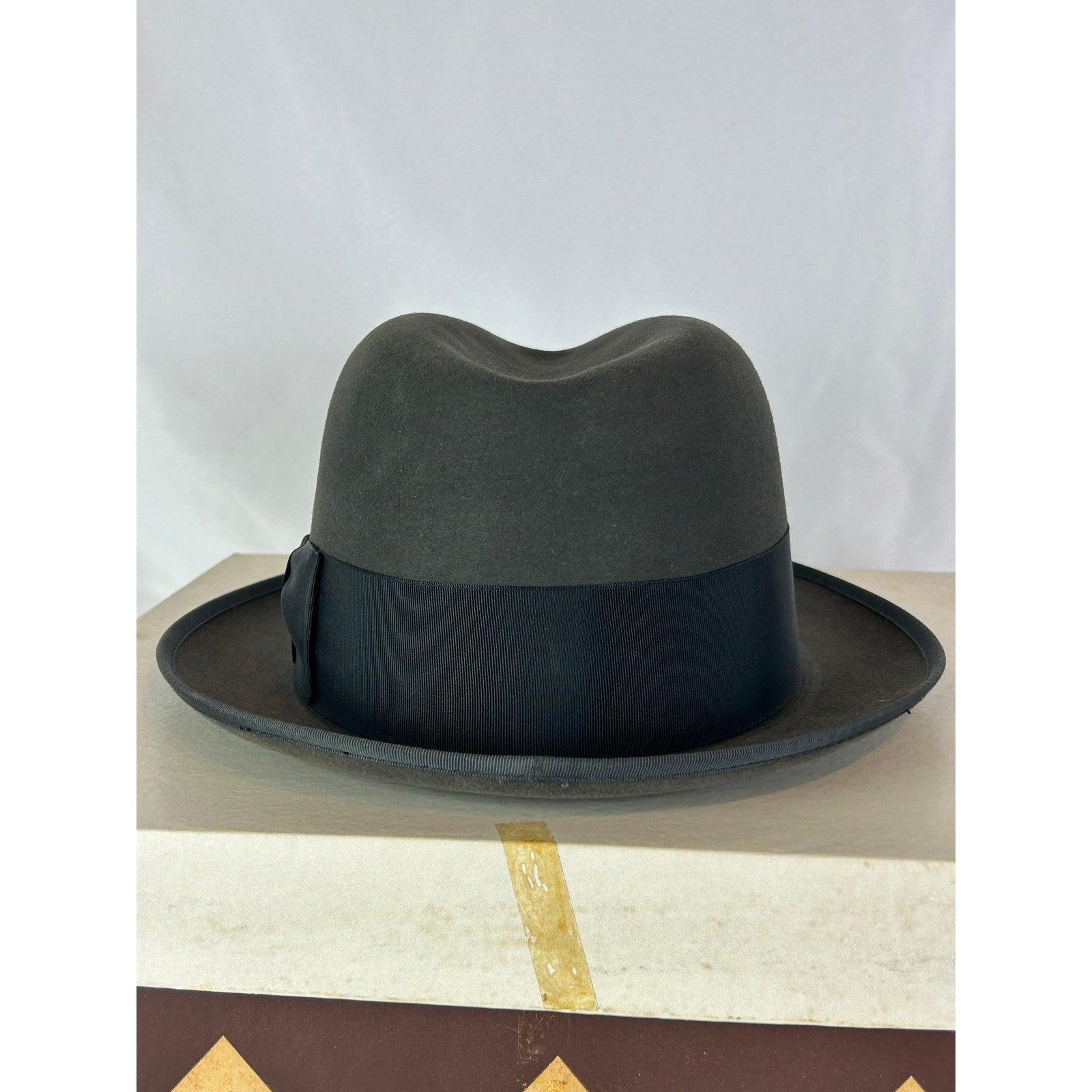 Vintage Beau Brummell Silver Beaver XXX Felt Hat Gray 7 1/8