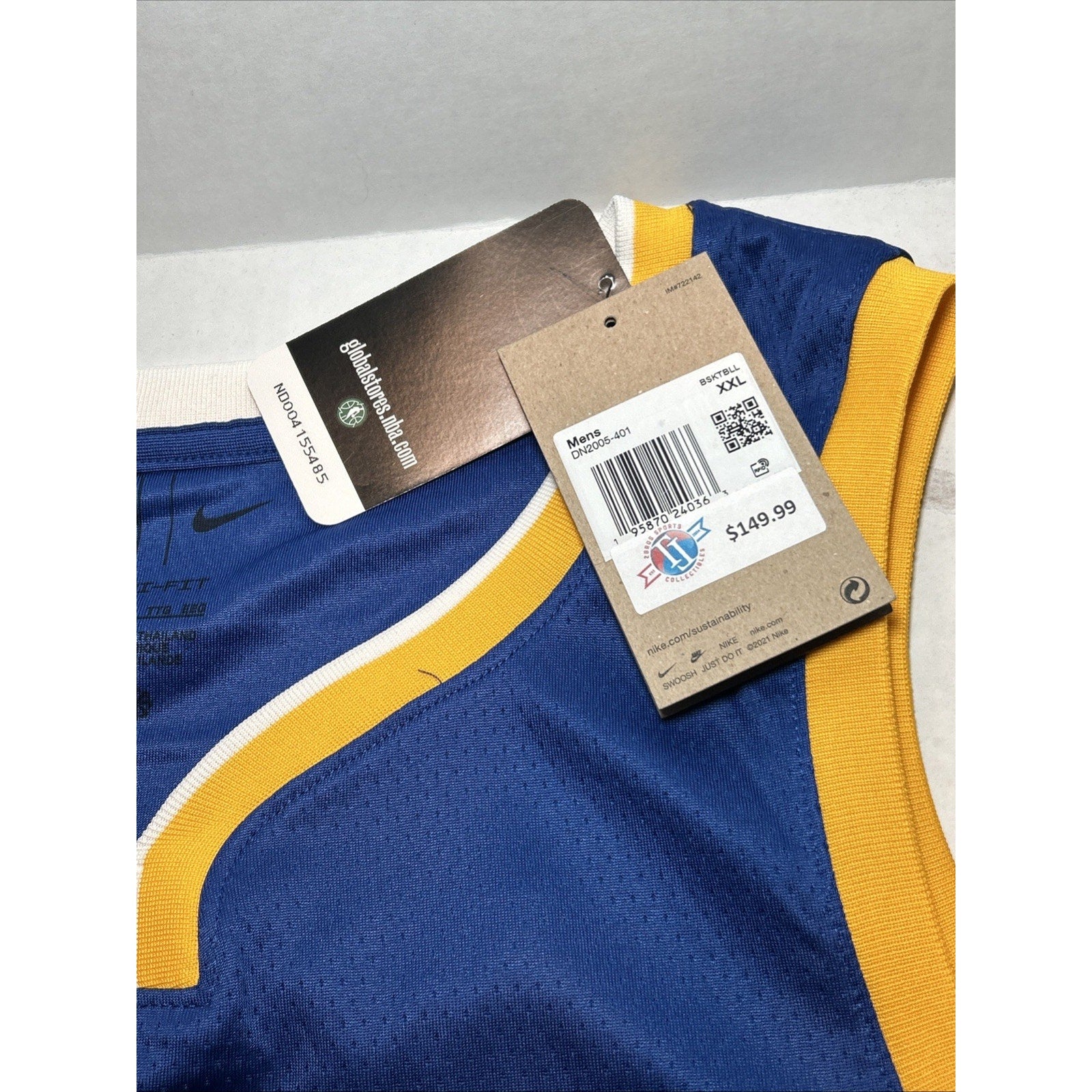 Steph Curry #30 Warriors Nike Jersey 2XL NBA NWT Icon Edition Basketball