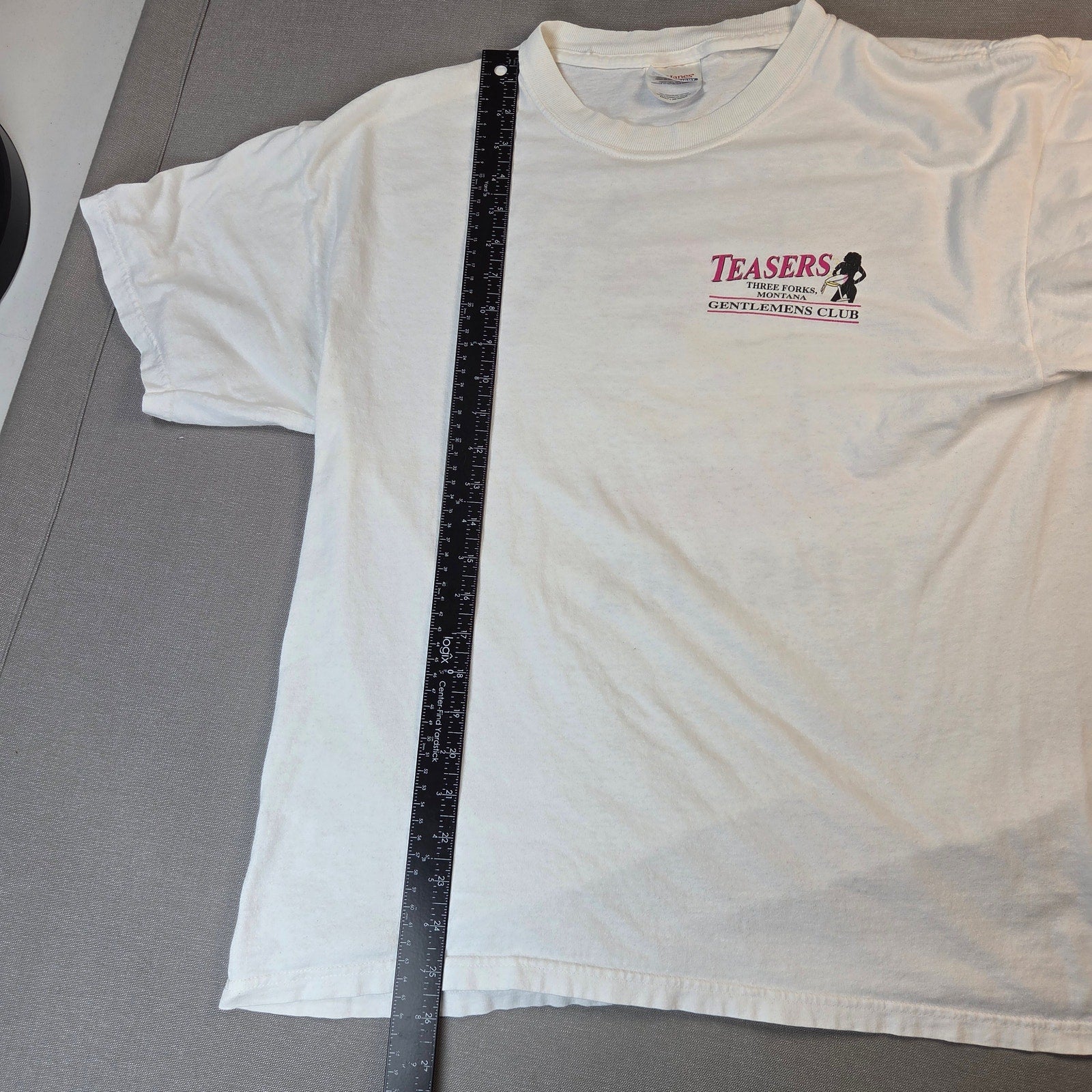 Hanes Vintage Teasers Gentlemens Club Three Forks MT Chicken T Shirt L