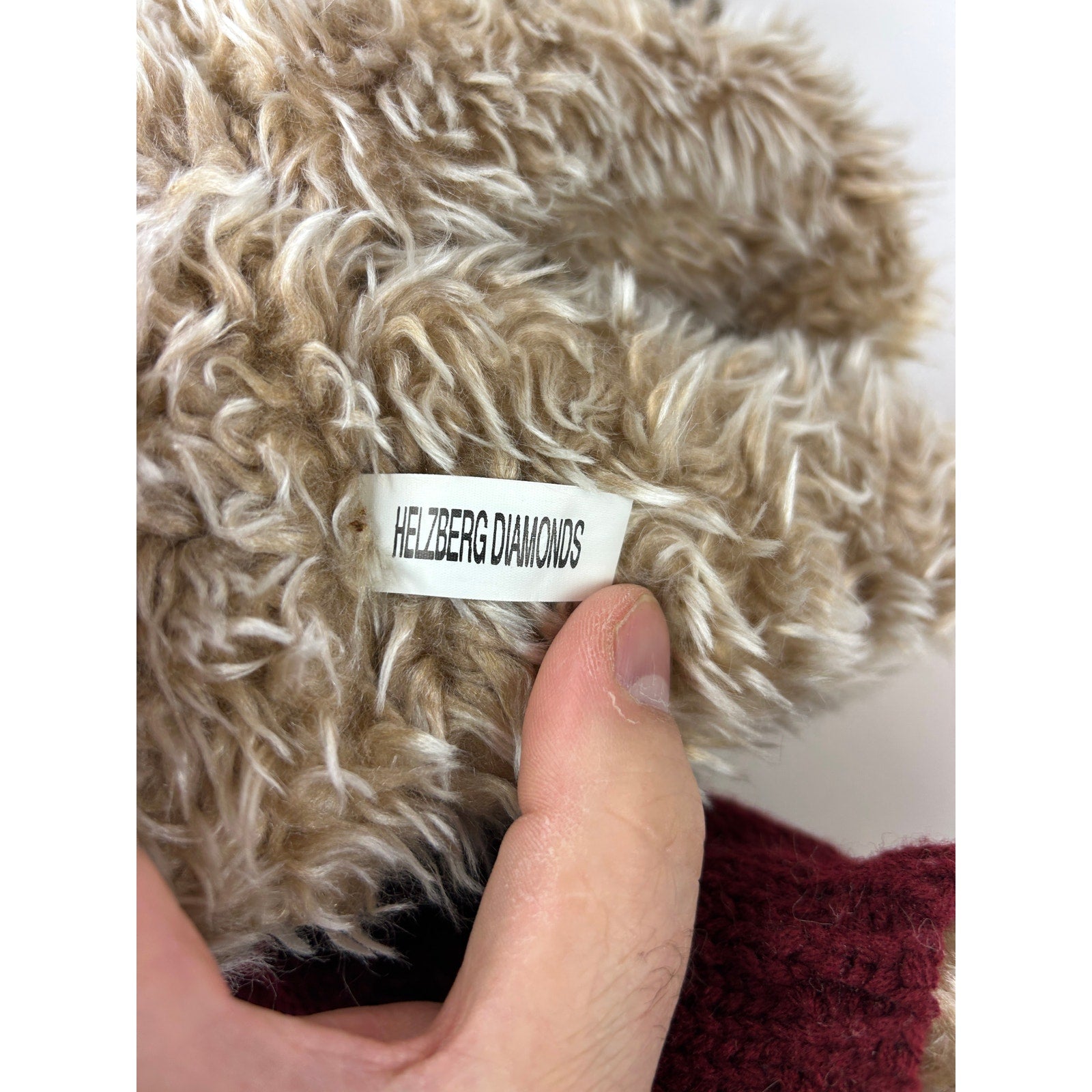 Helzberg Diamonds Plush Teddy Bear I Am Loved Sweater Stuffed Bear