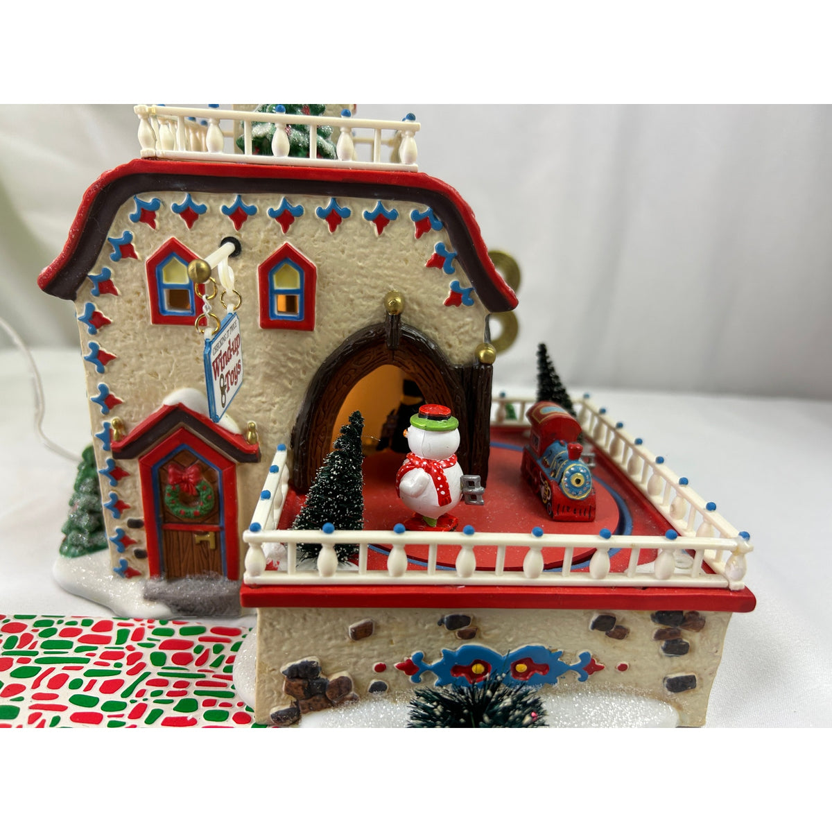 Department 56 Checking It Twice Wind-Up Toys 56757 North Pole Set 2003 Working