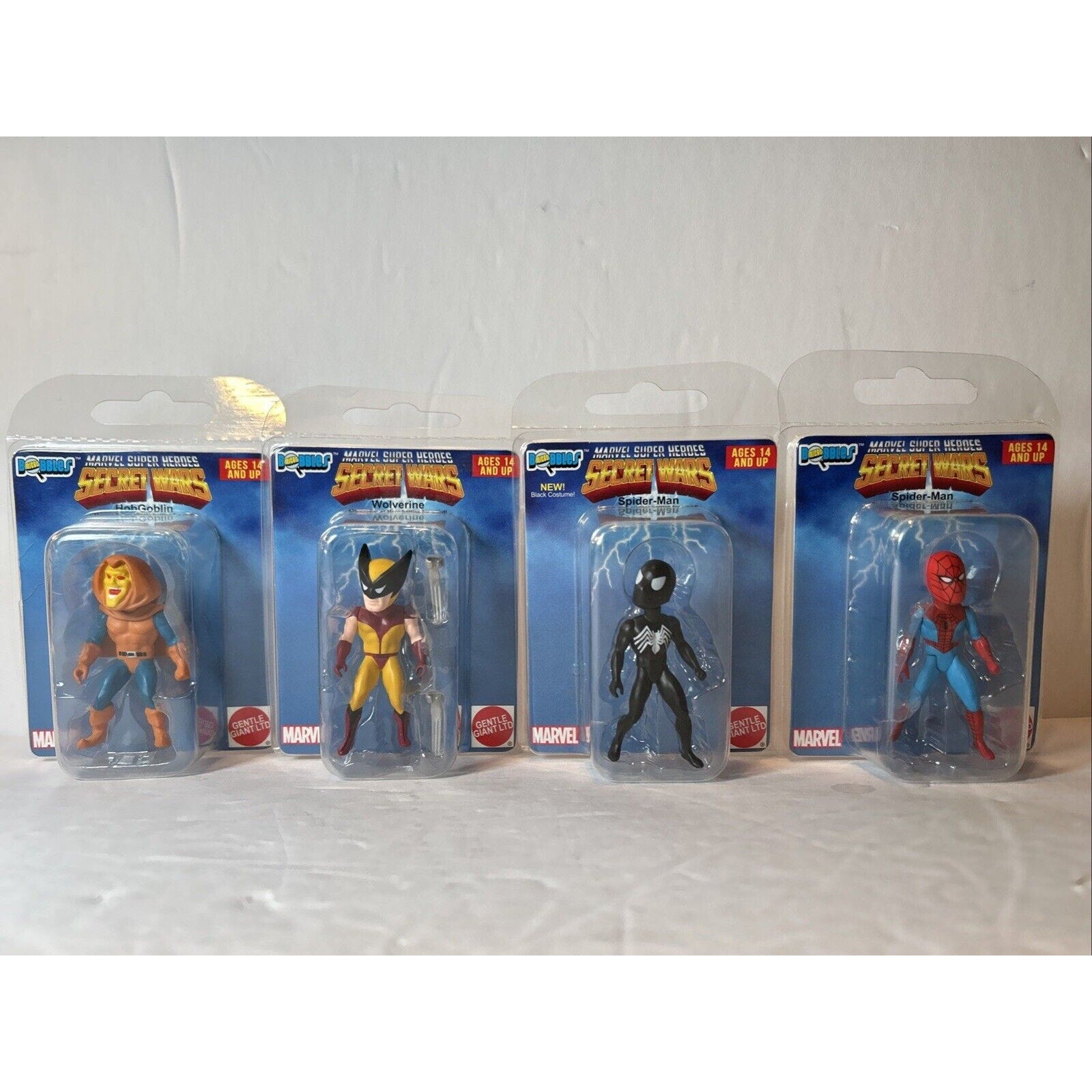 Marvel Super heroes Gentle Giants Secret Wars Micro Bobbles Lot of 4 NIP