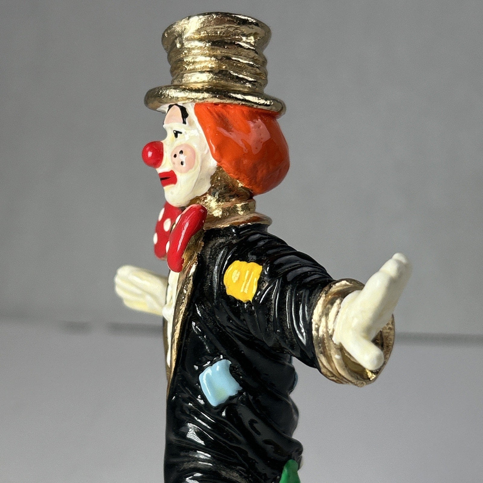 Ron Lee Clown Hobo Dancing In Top Hat Chip Off Old Block Sculpture 1994
