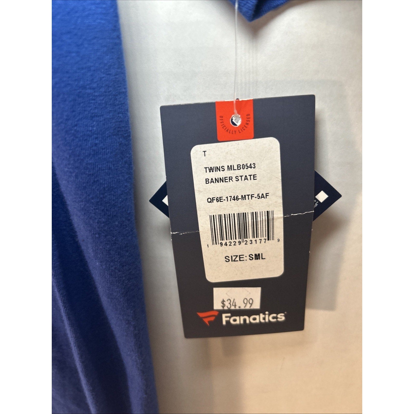 Fanatics Minnesota Twins Cotton T-Shirts Size Small