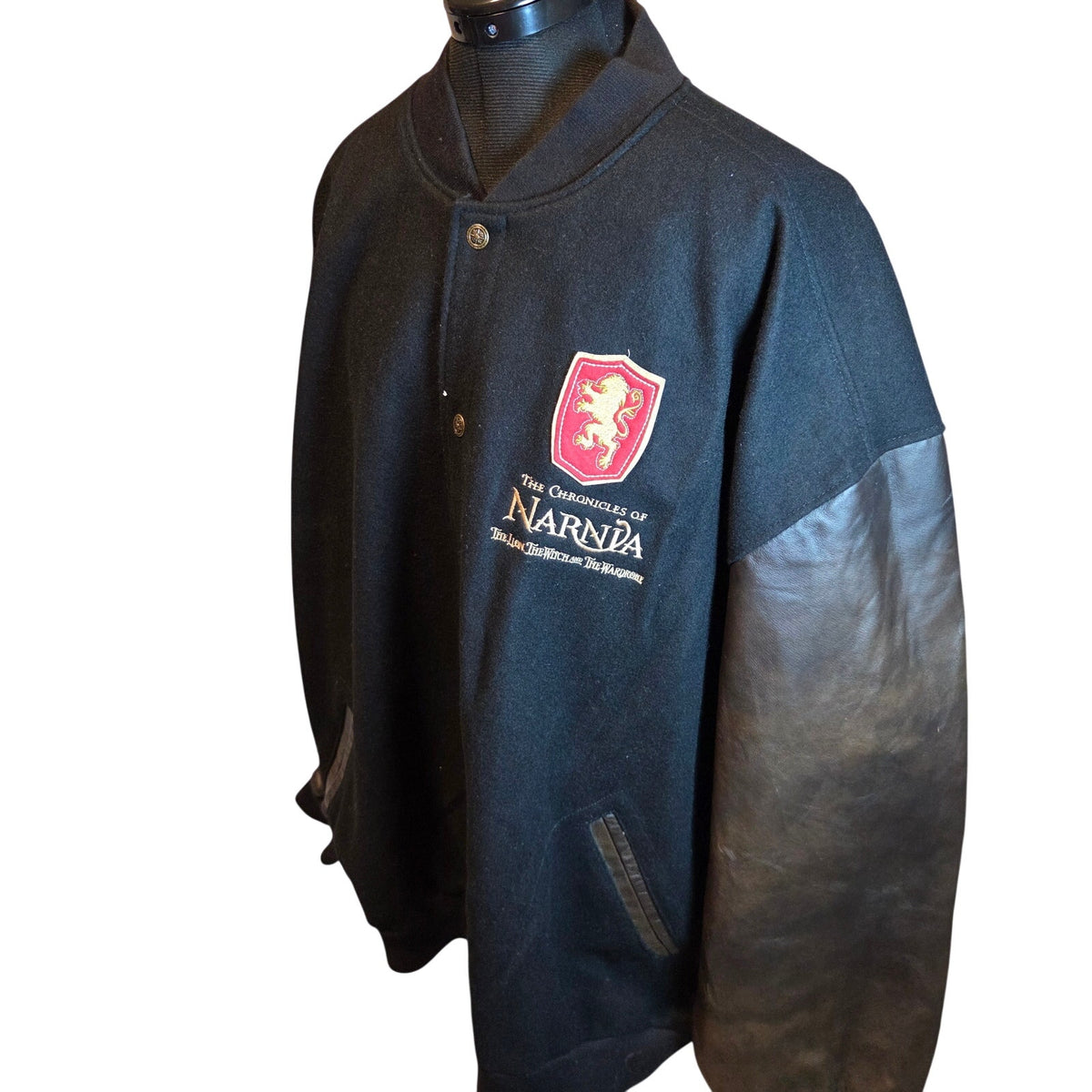 Disney Chronicles of Narnia LE 350 Wool Leather Varsity Jacket XXL 2005